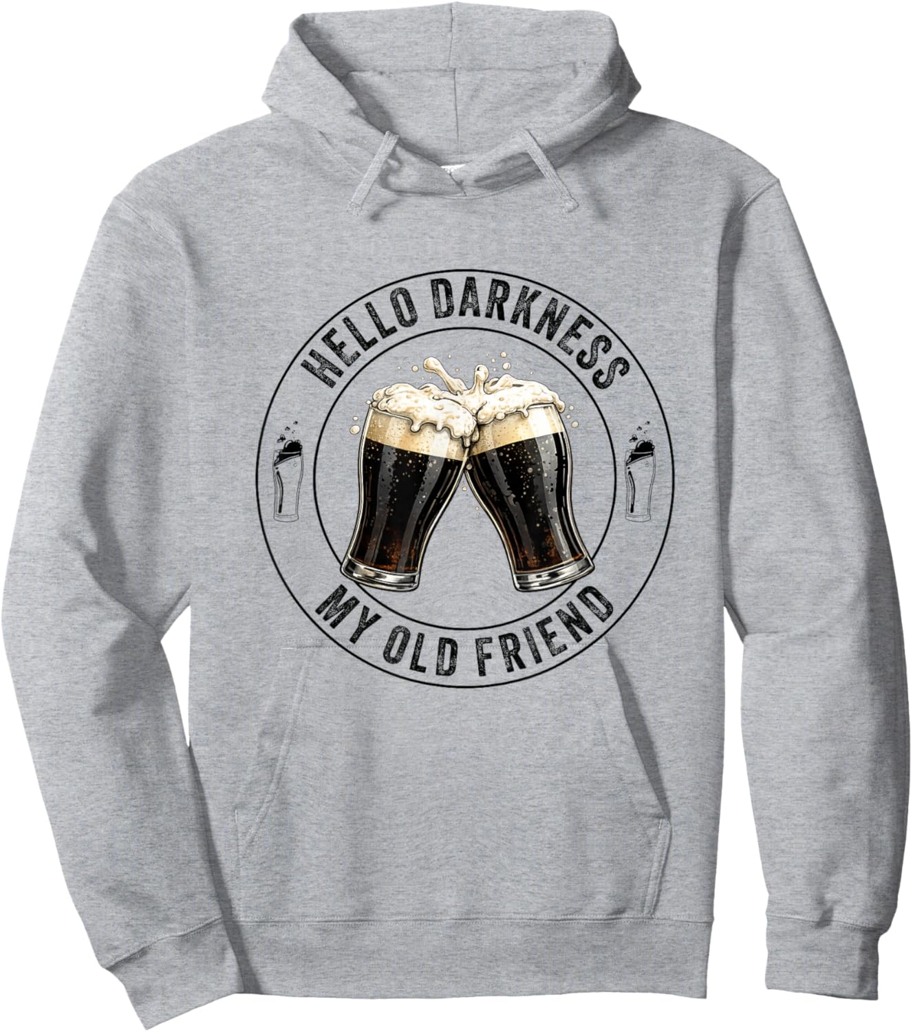 Hello Darkness My Old Friend Stout Dark Beer Potter Lover Hoodie - Hoodie | Ash