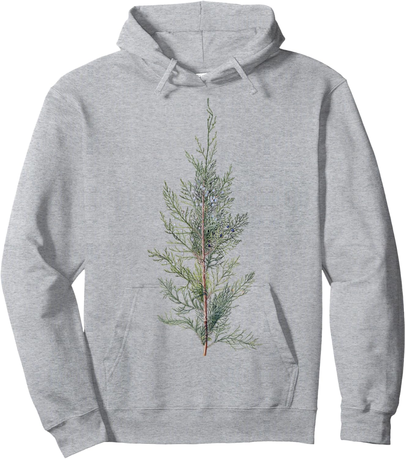 Vintage Plant Neutral Juniper Tree Branch Hoodie - Hoodie | Ash
