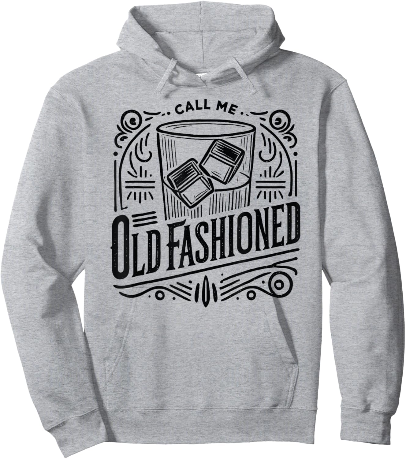 Call Me Old Fashioned Whiskey Cocktail Drinking Mixologist Hoodie - Hoodie | Ash