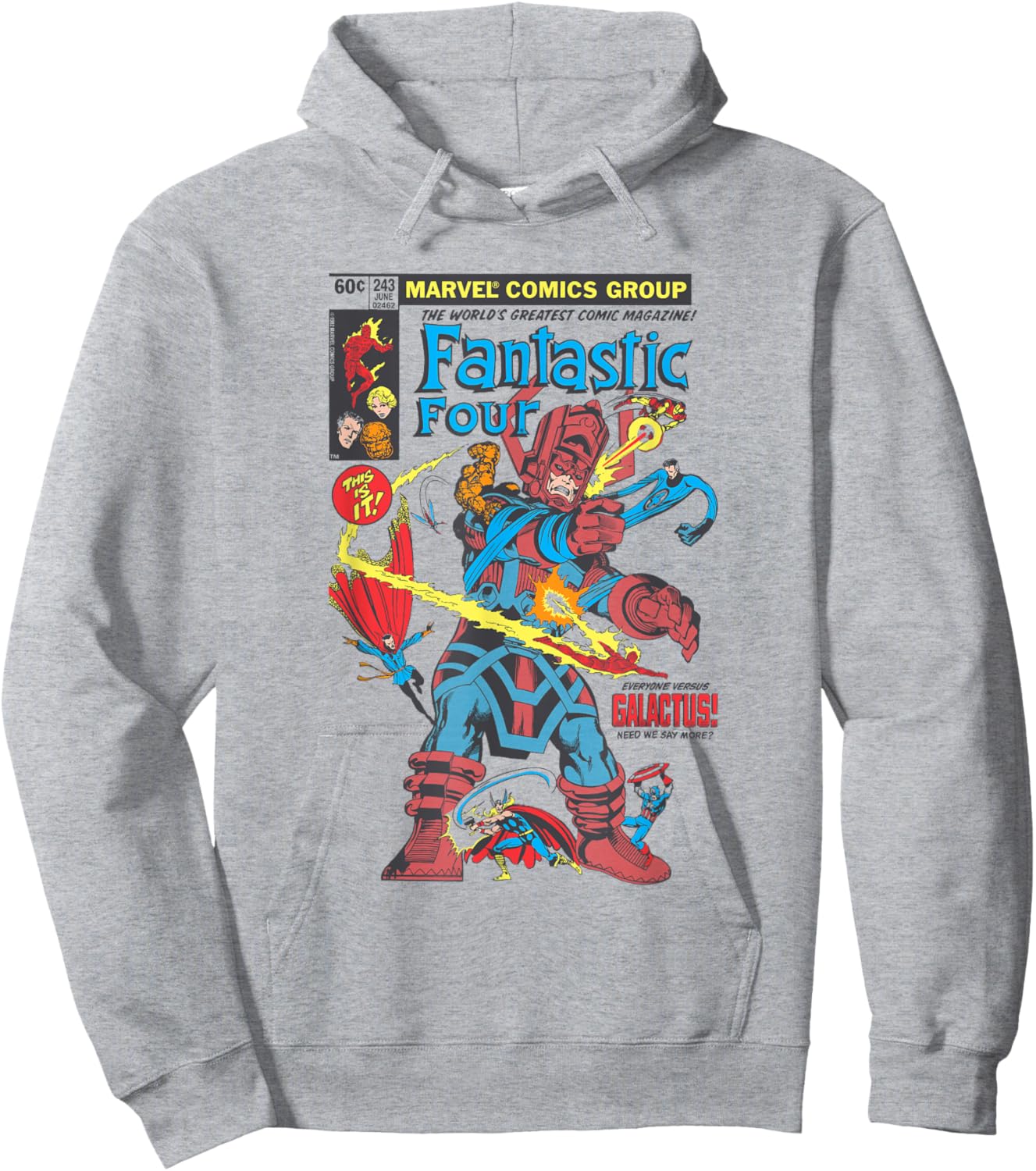 Fantastic Four First Comic Cover , white, S Hoodie - Hoodie | Ash