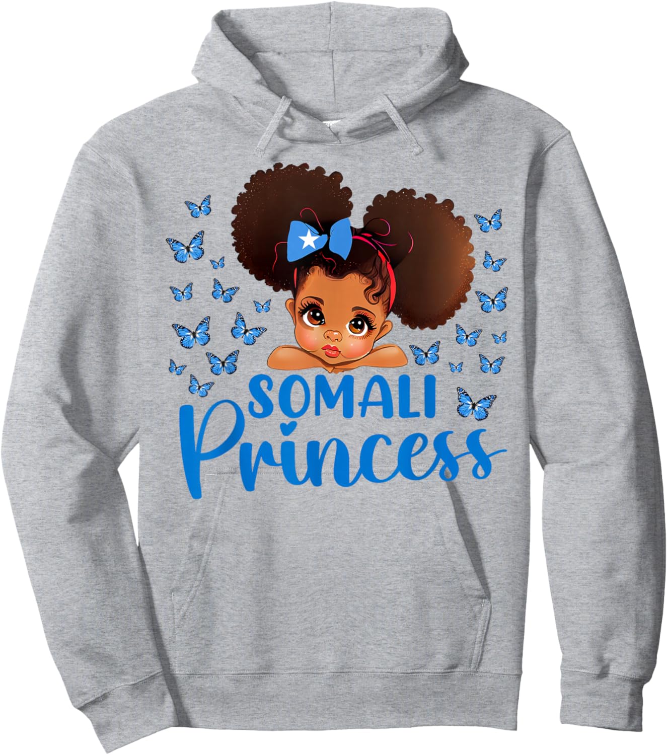 Somali Princess Somalia for Black Girls Kids Hoodie - Hoodie | Ash