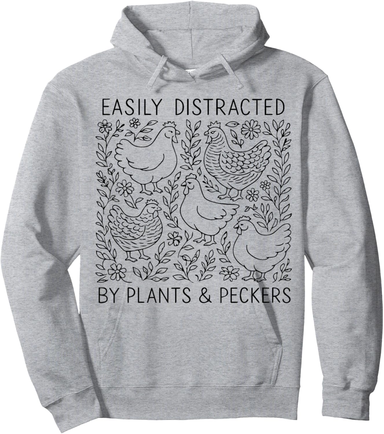 Hoeing Ain’t Easy Funny Gardening Shirt Gardener Plant Lover Hoodie - Hoodie | Ash