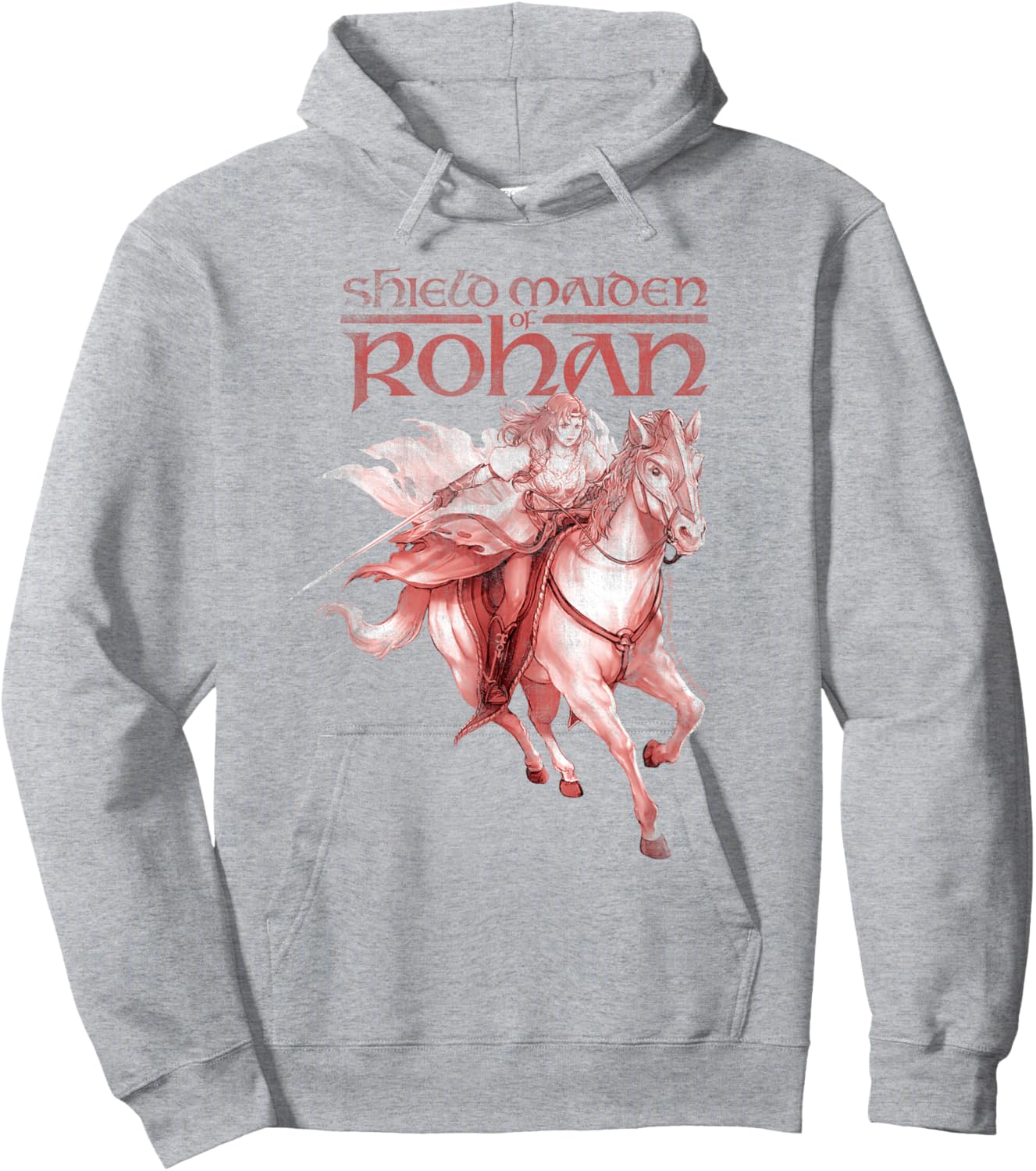 HERA SHIELDMAIDEN OF ROHAN Maiden Horse Run Hoodie - Hoodie | Ash