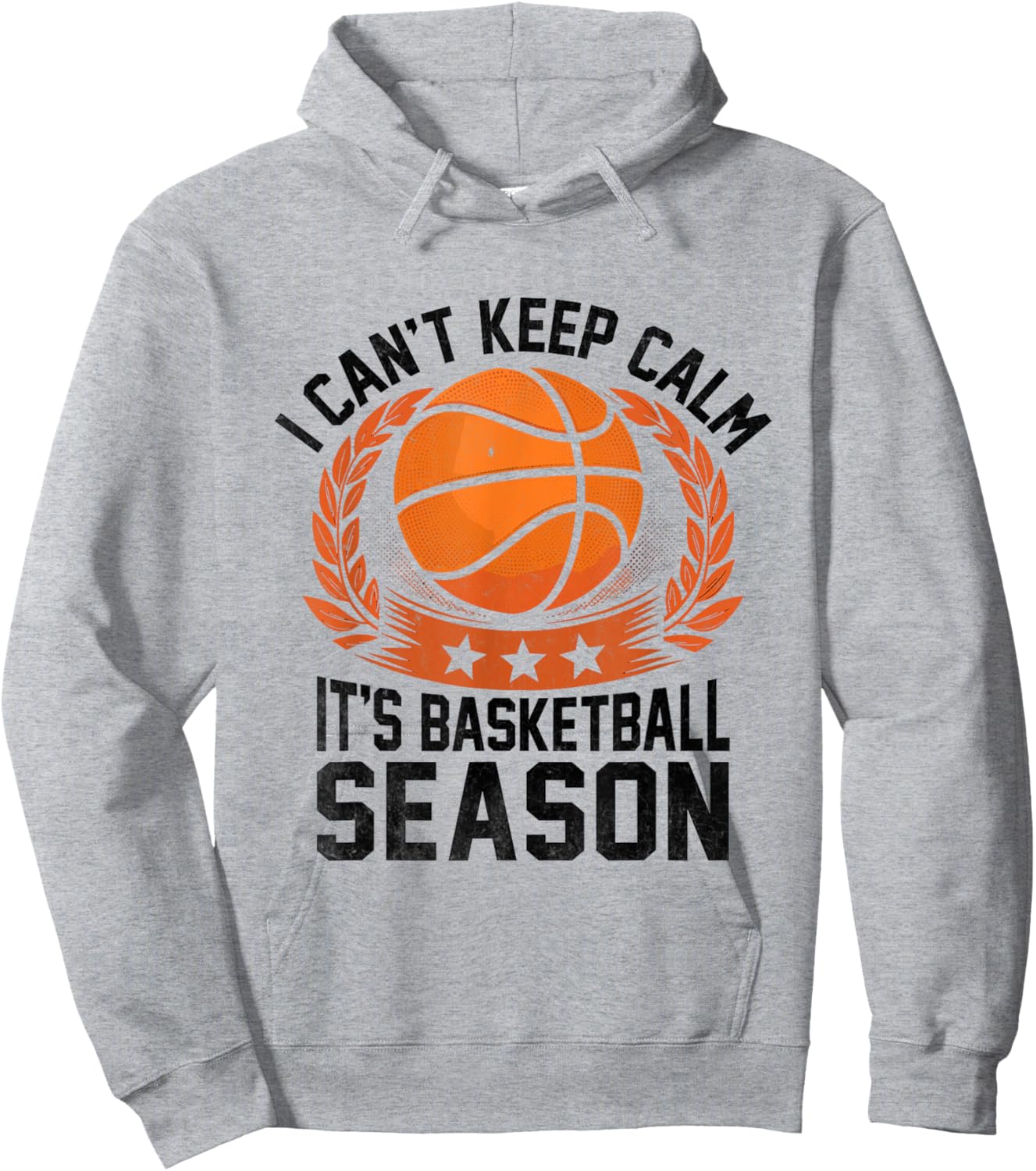 I Can't Keep Calm It's Basketball Season Shoot Court Player Hoodie - Hoodie | Ash
