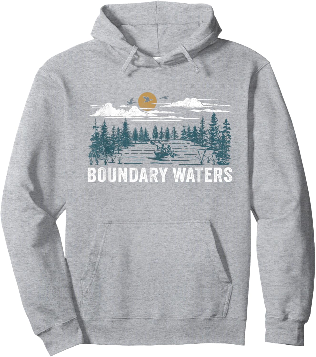 Boundary Waters Wilderness Minnesota Hoodie - Hoodie | Ash
