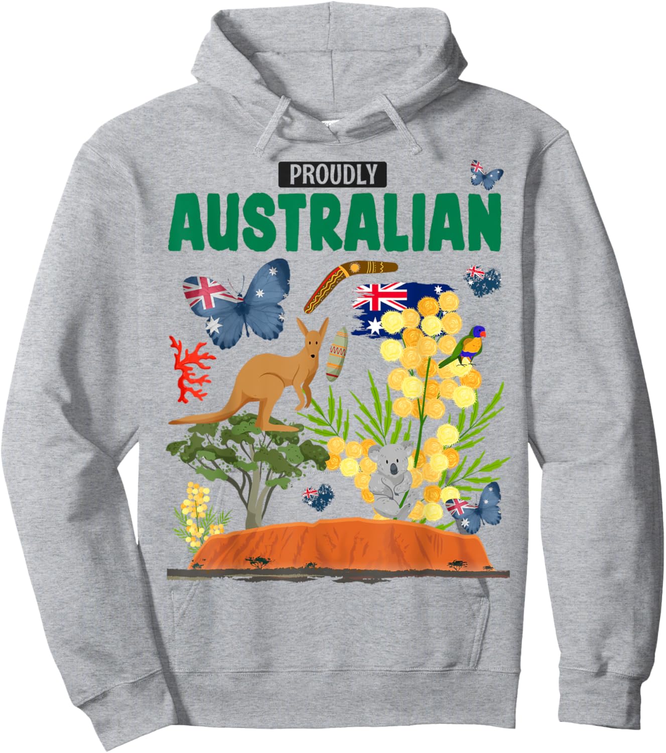 Australian Flag Outfit Idea For Kids & Australia Costume Hoodie - Hoodie | Ash