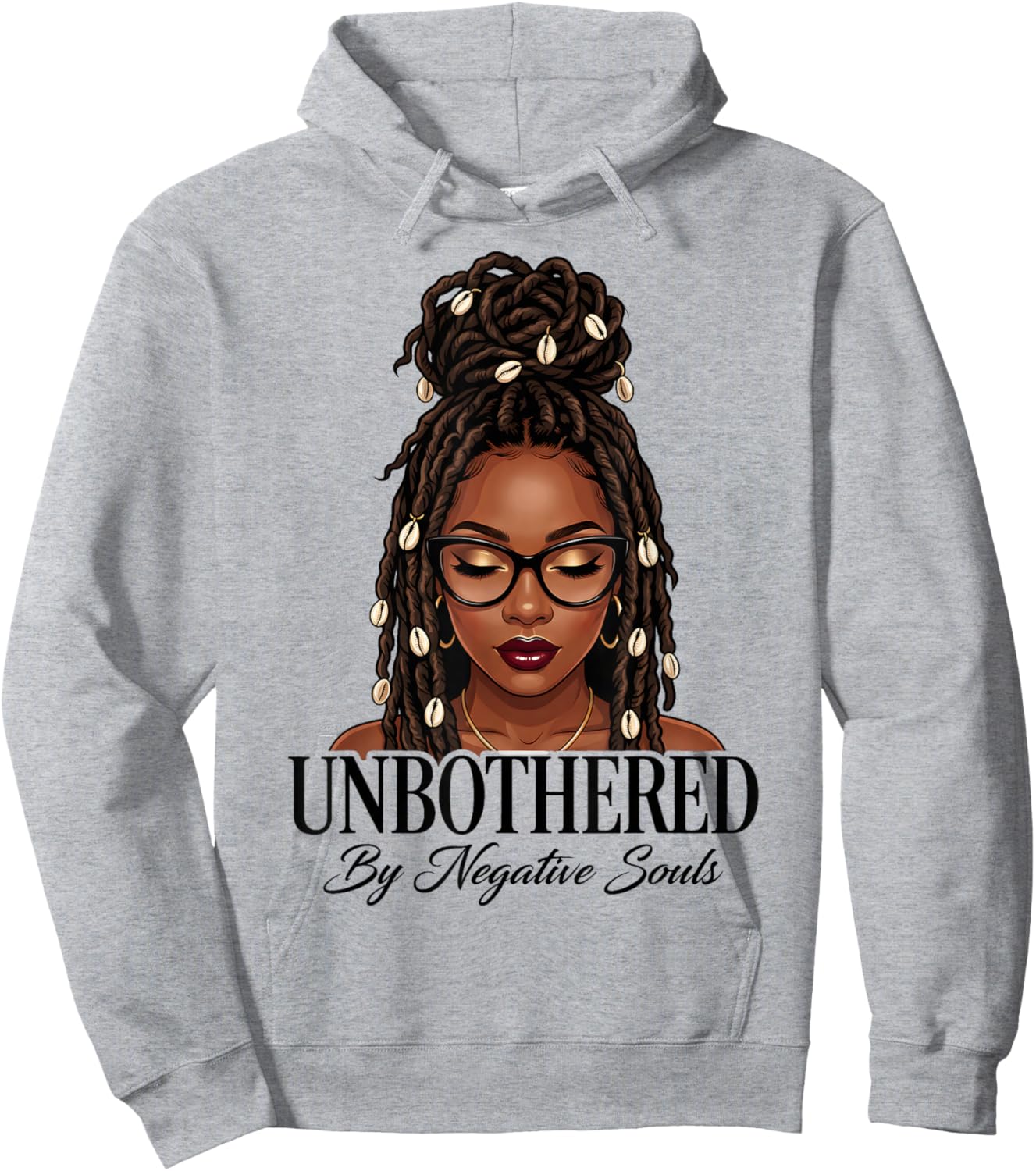 Unbothered Dreadlocks Loc'd Hair Sassy Girls Black Women Hoodie - Hoodie | Ash