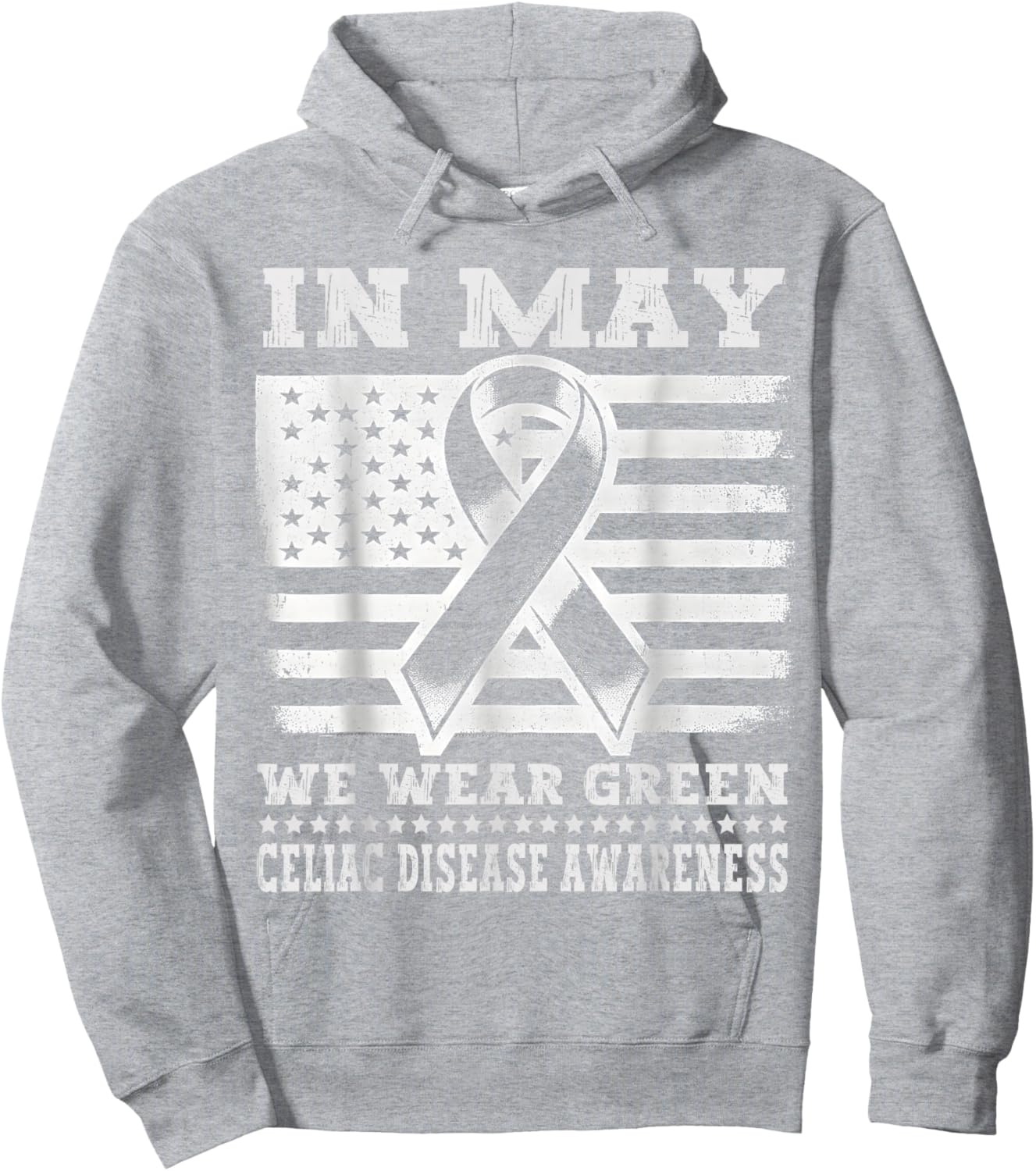 In May We Wear Green for Celiac Disease Awareness Month Hoodie - Hoodie | Ash