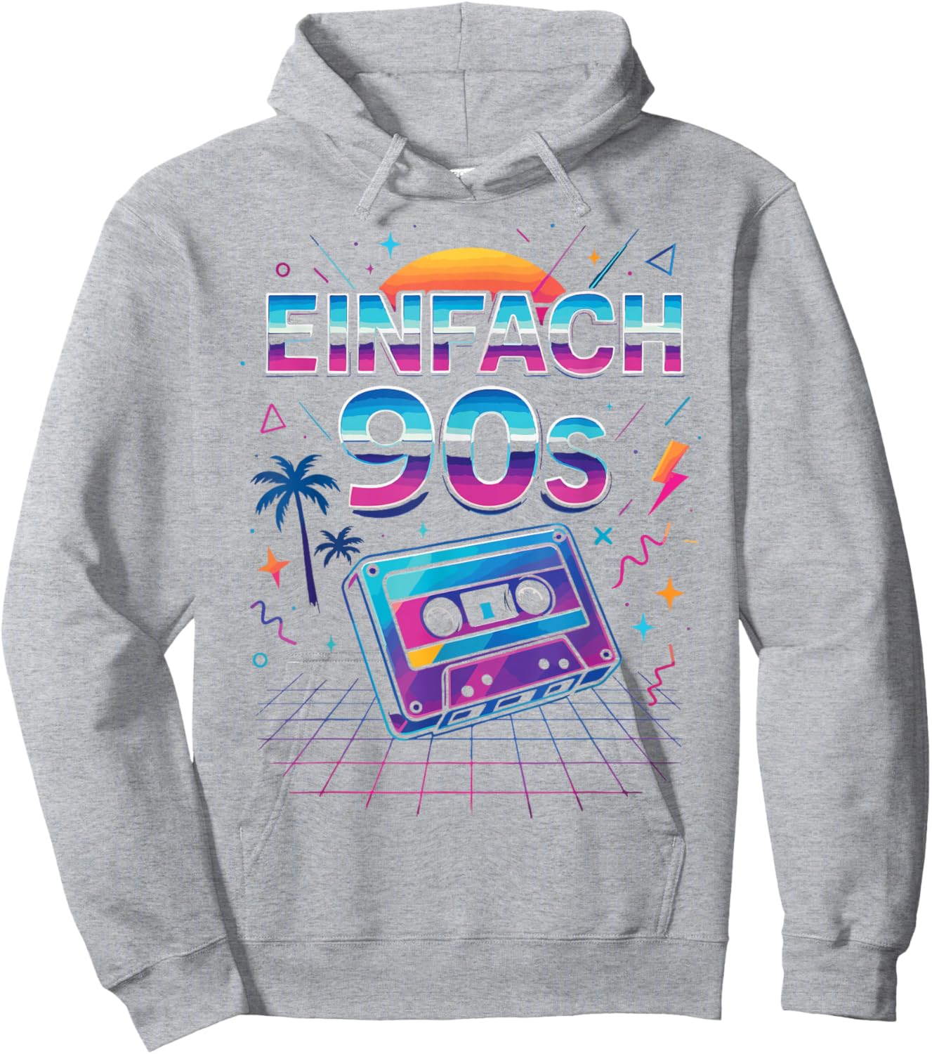 Einfach 90s 90er Mottoparty Geschenk Retro Deko Accessoires Hoodie - Hoodie | Ash