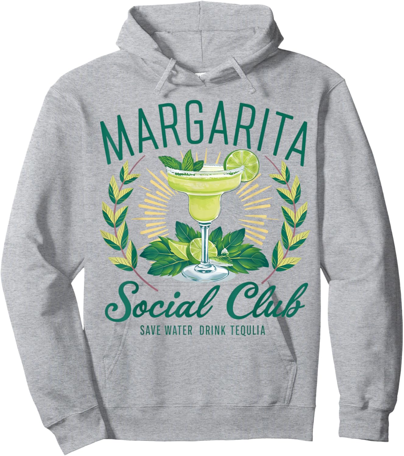 Margarita Social Club Est Tequila Cocktail Club Drinking Hoodie - Hoodie | Ash