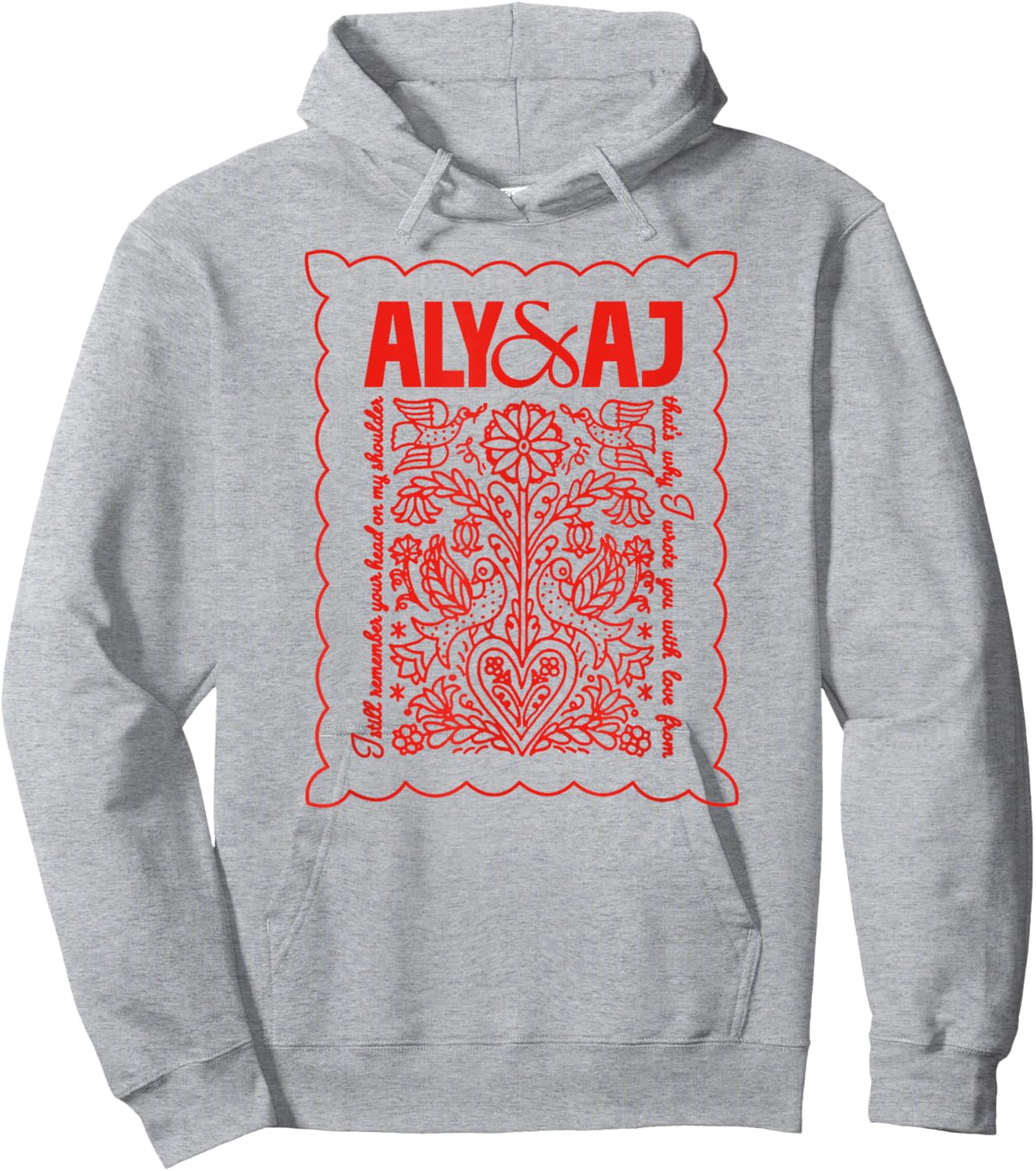 Aly & AJ with Love from Handkerchief Hoodie - Hoodie | Ash