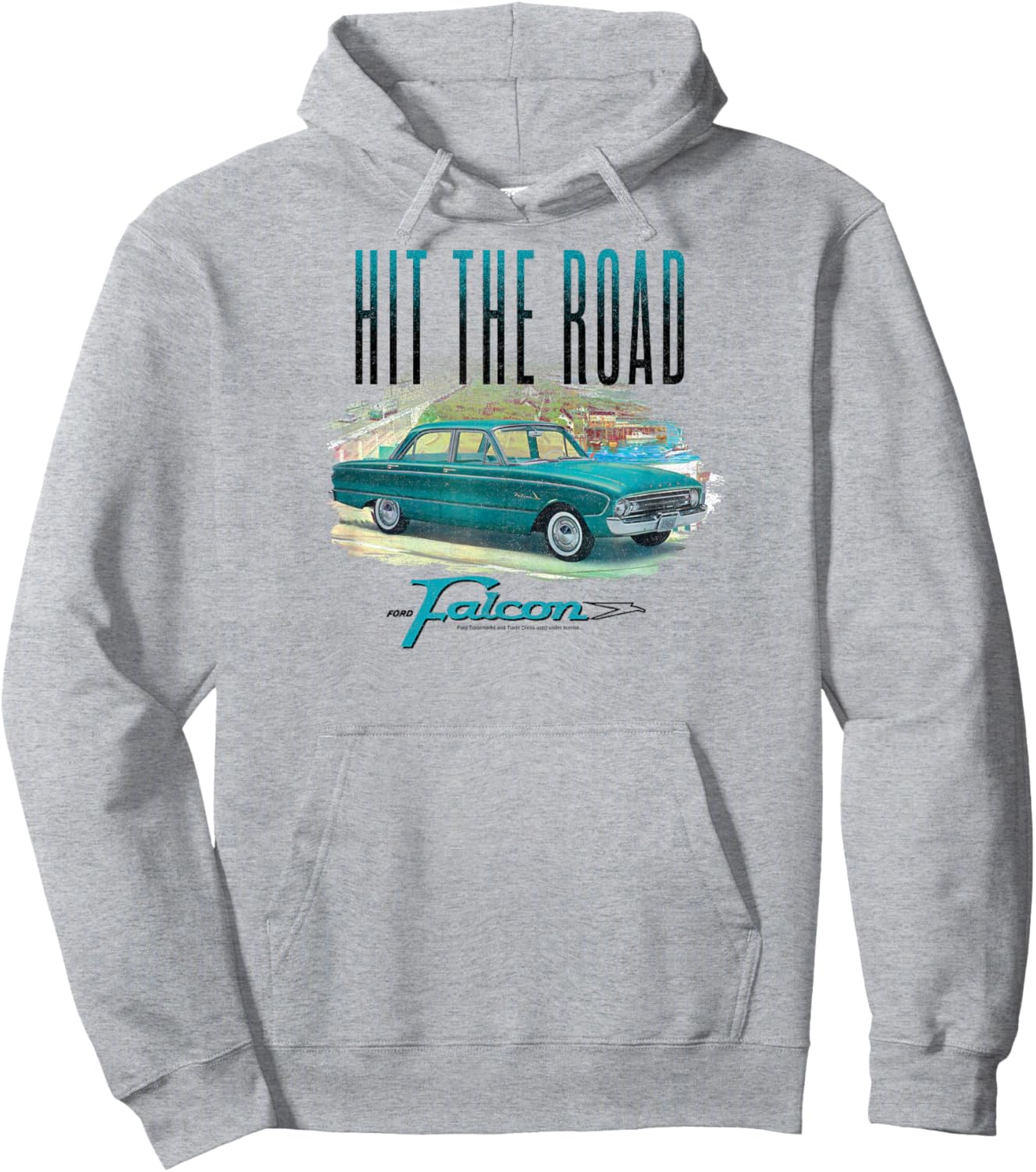 Ford - Hit The Road Falcon Hoodie - Hoodie | Ash