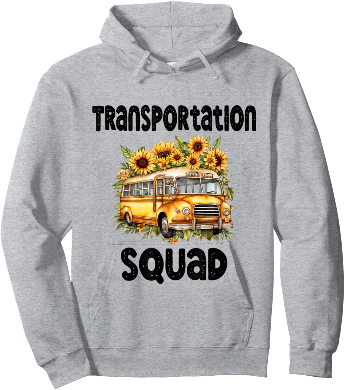 Funny School Bus Driver Back To School Transportation Squad Hoodie - Hoodie | Ash