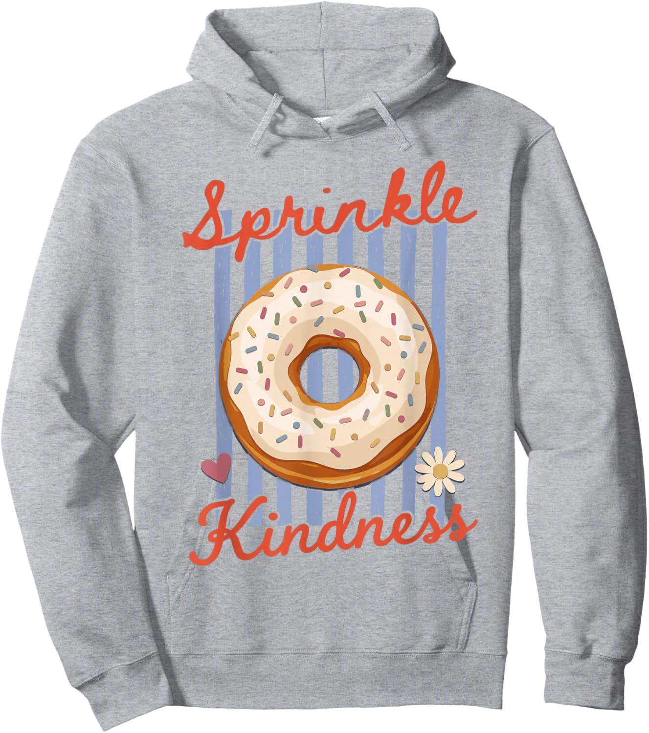 Sprinkle Kindness Donut Doughnut Lover Funny Girls Women Hoodie - Hoodie | Ash