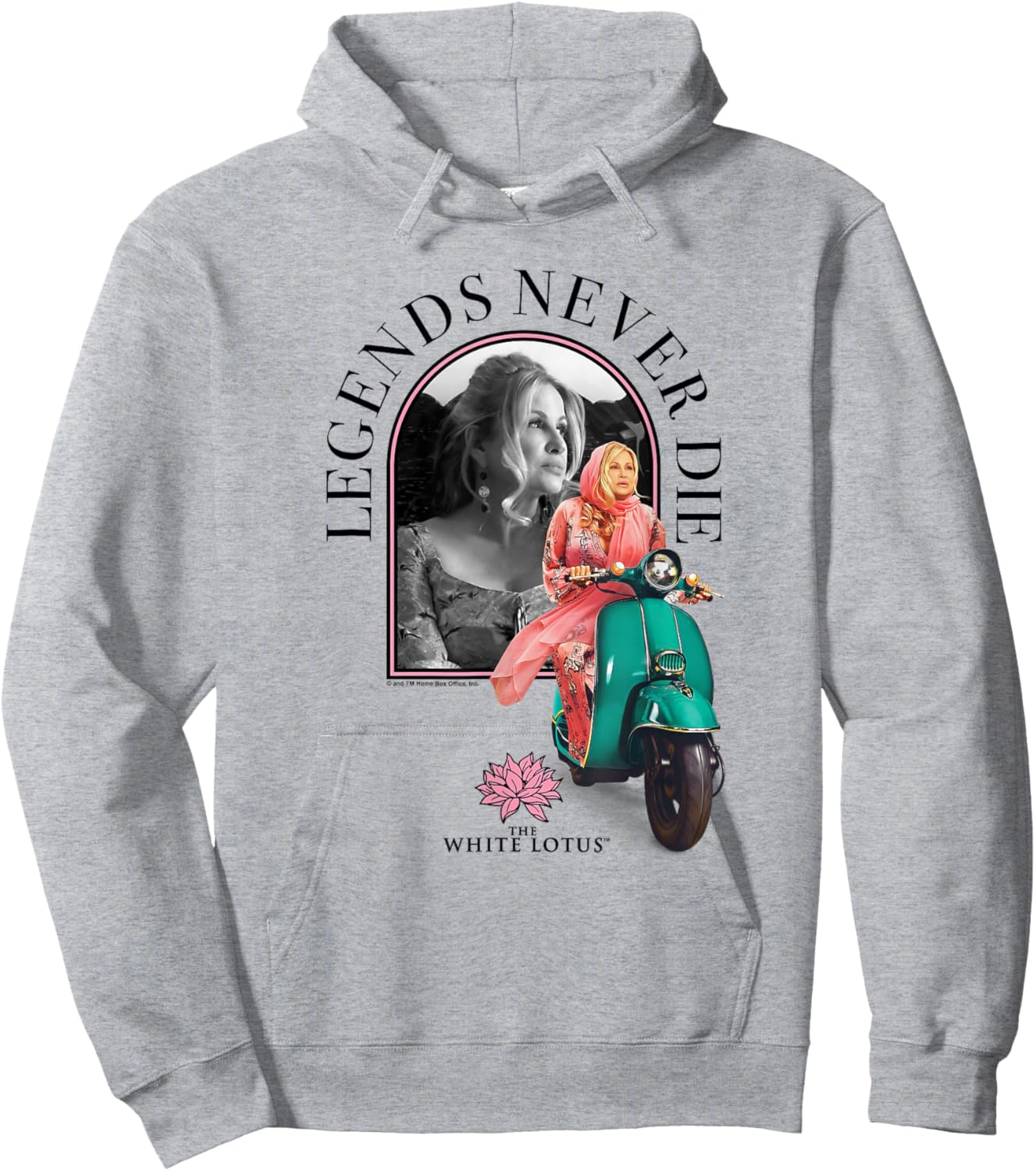 The White Lotus HBO Original Series Legends Never Die Hoodie - Hoodie | Ash