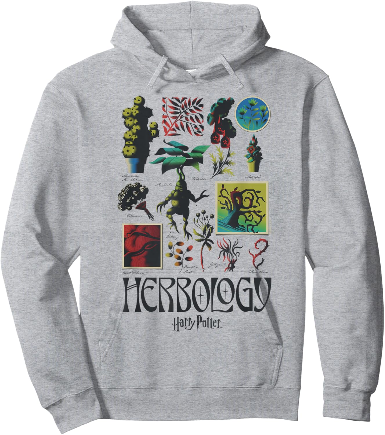 Harry Potter Herbology Textbook Hoodie - Hoodie | Ash