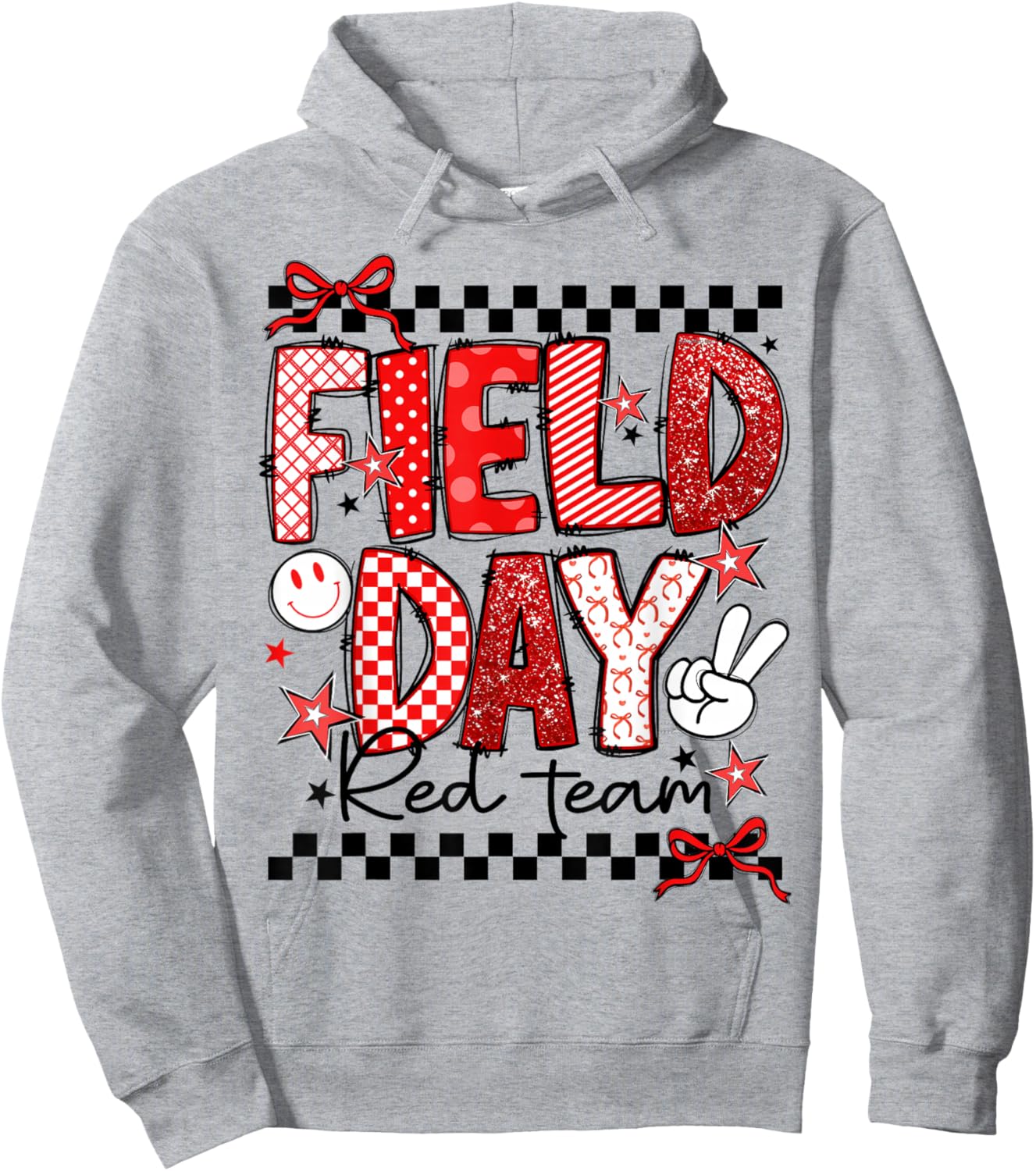 Field Day Red Team Let The Games Begin Field Trip Fun Day Hoodie - Hoodie | Ash