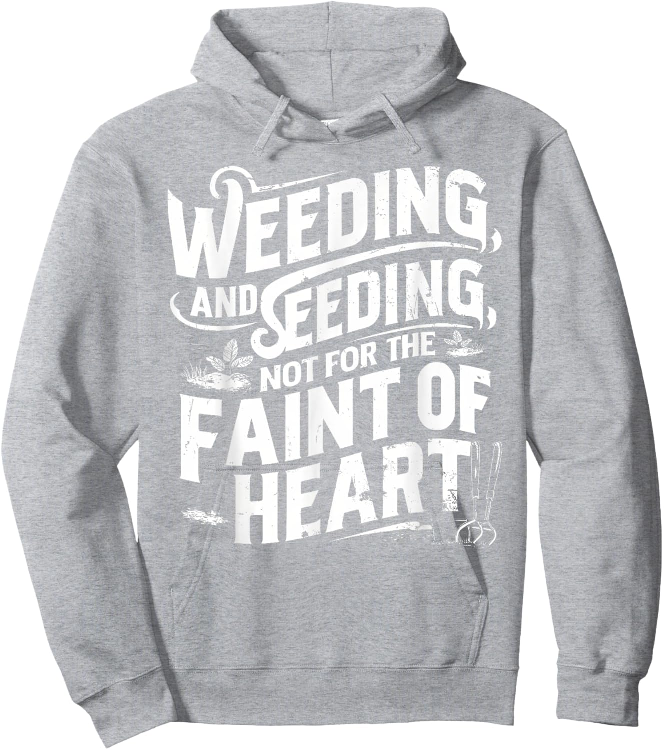 Women Men Vintage Style Weeding and Seeding Gardening Hoodie - Hoodie | Ash