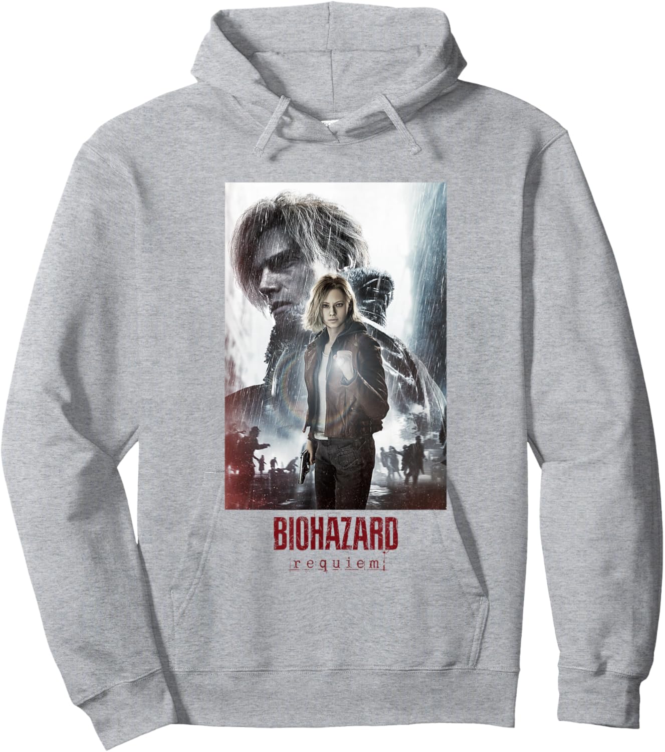 Resident Evil Requiem Leon & Grace Art FP(W) Hoodie - Hoodie | Ash
