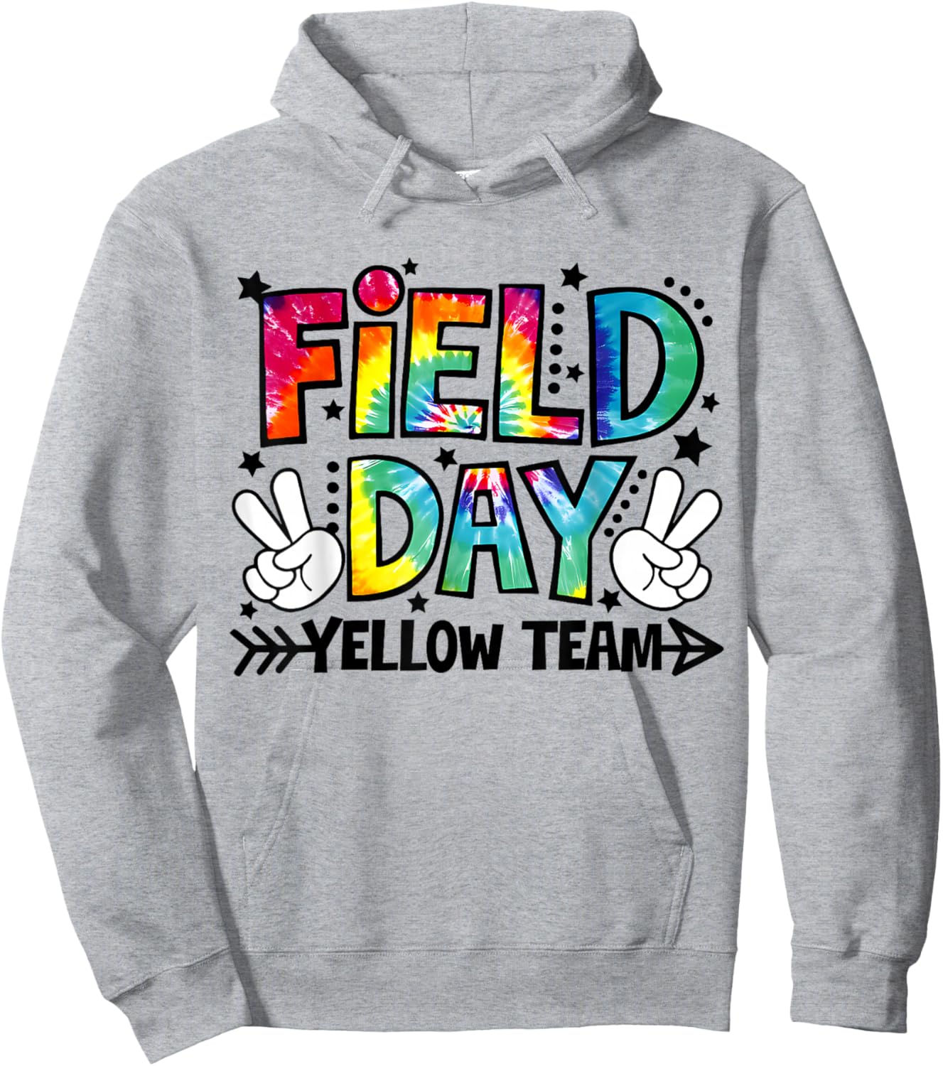 Field Day Yellow Team Funny for Teacher Kids Field Day Game Hoodie - Hoodie | Ash