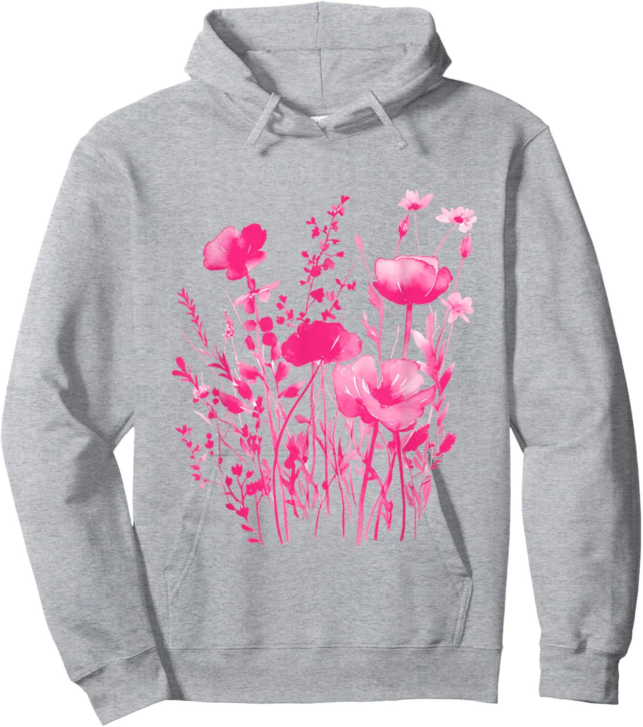 Pink Floral Shirt -Pink Flowers Hoodie - Hoodie | Ash