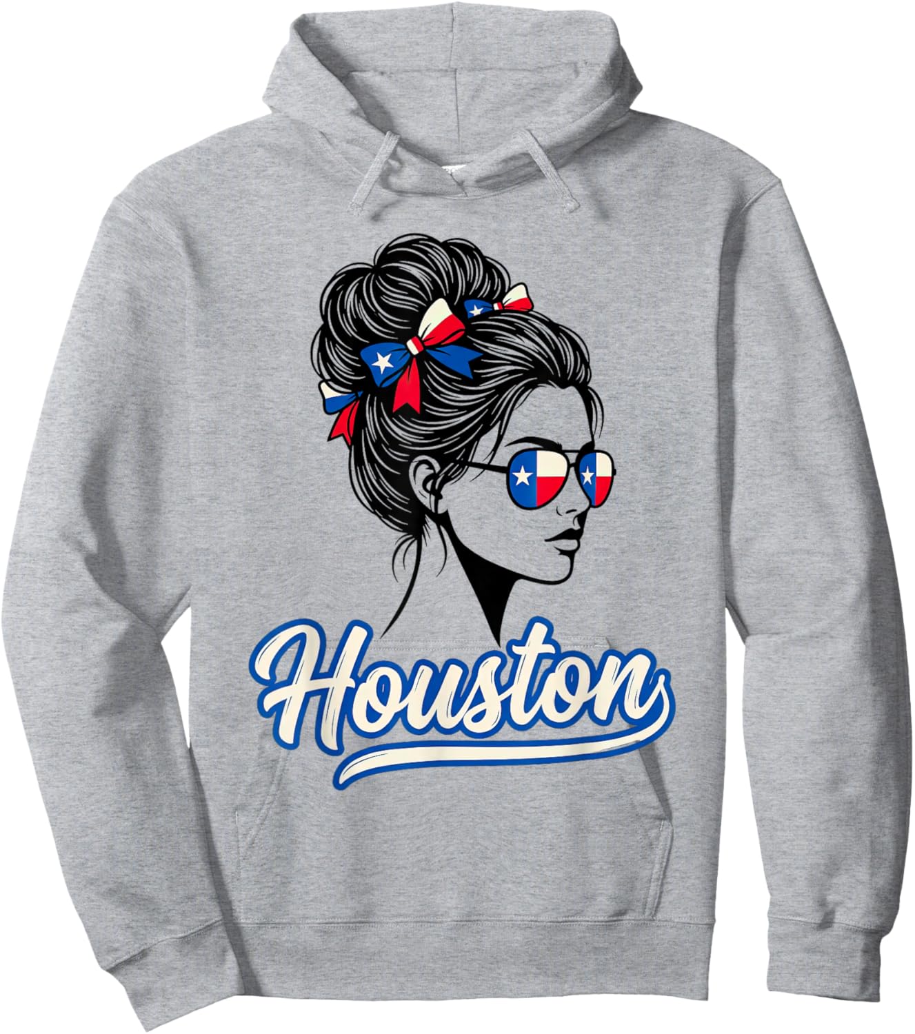Houston Texas for Woman Texan for Girl Travel Souvenir Hoodie - Hoodie | Ash