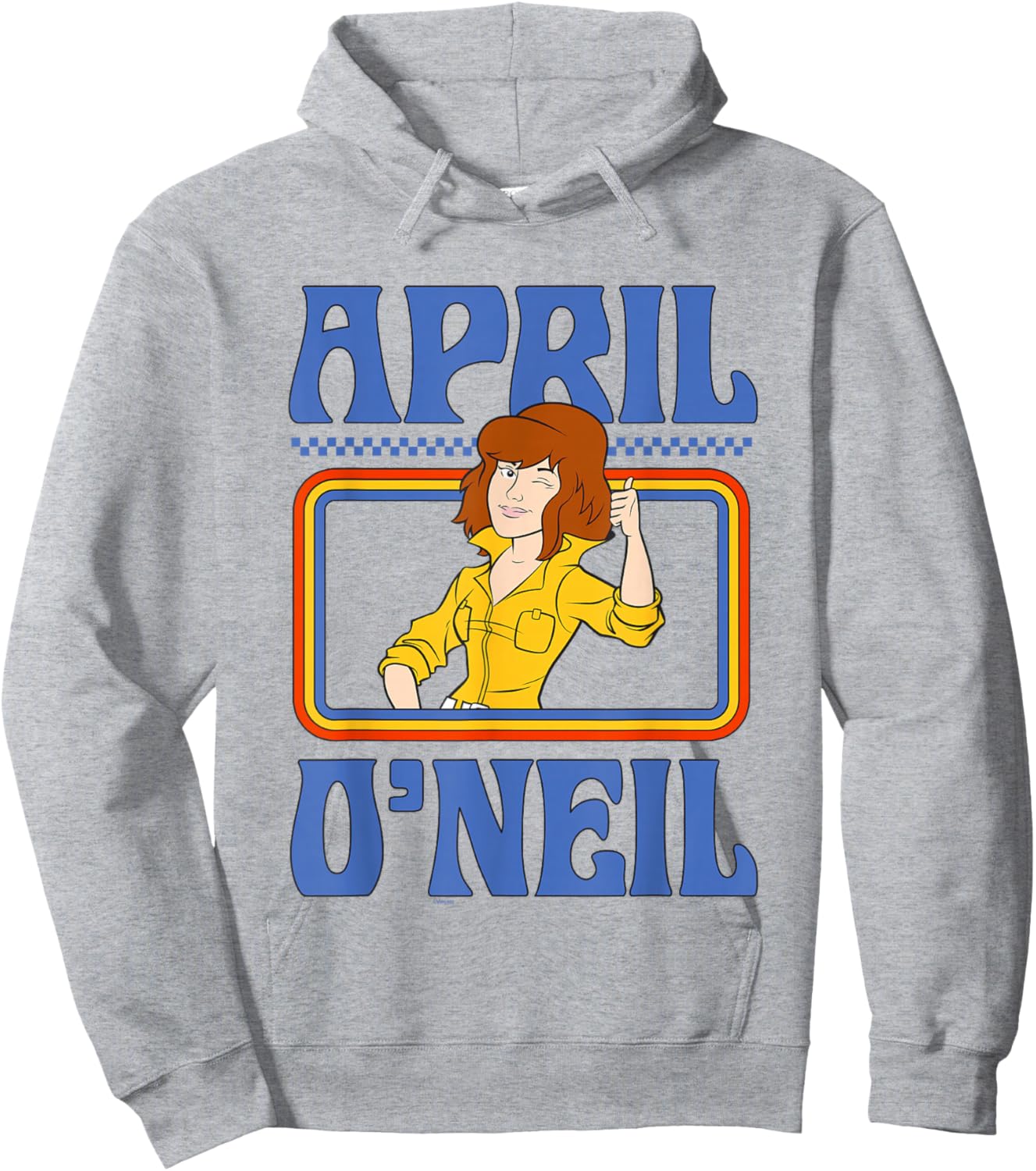 Teenage Mutant Ninja Turtles April O'Nel Vintage Portrait Hoodie - Hoodie | Ash