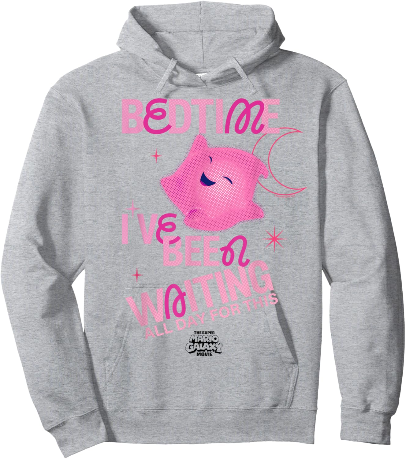 The Super Mario Galaxy Movie Pink Luma Bedtime Hoodie - Hoodie | Ash