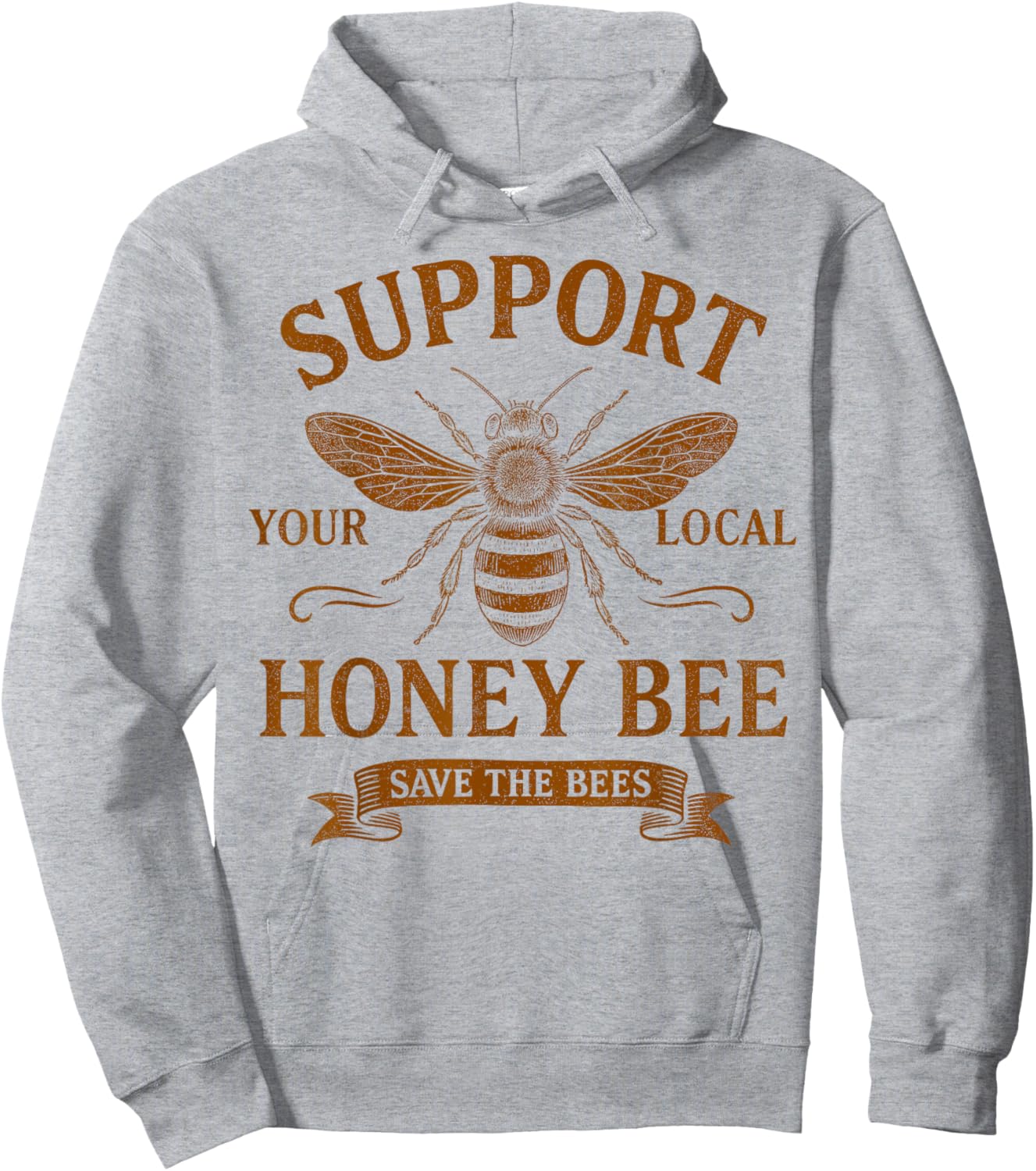 Local Beekeeper Support Save Honeybee Beekeeping Hoodie - Hoodie | Ash