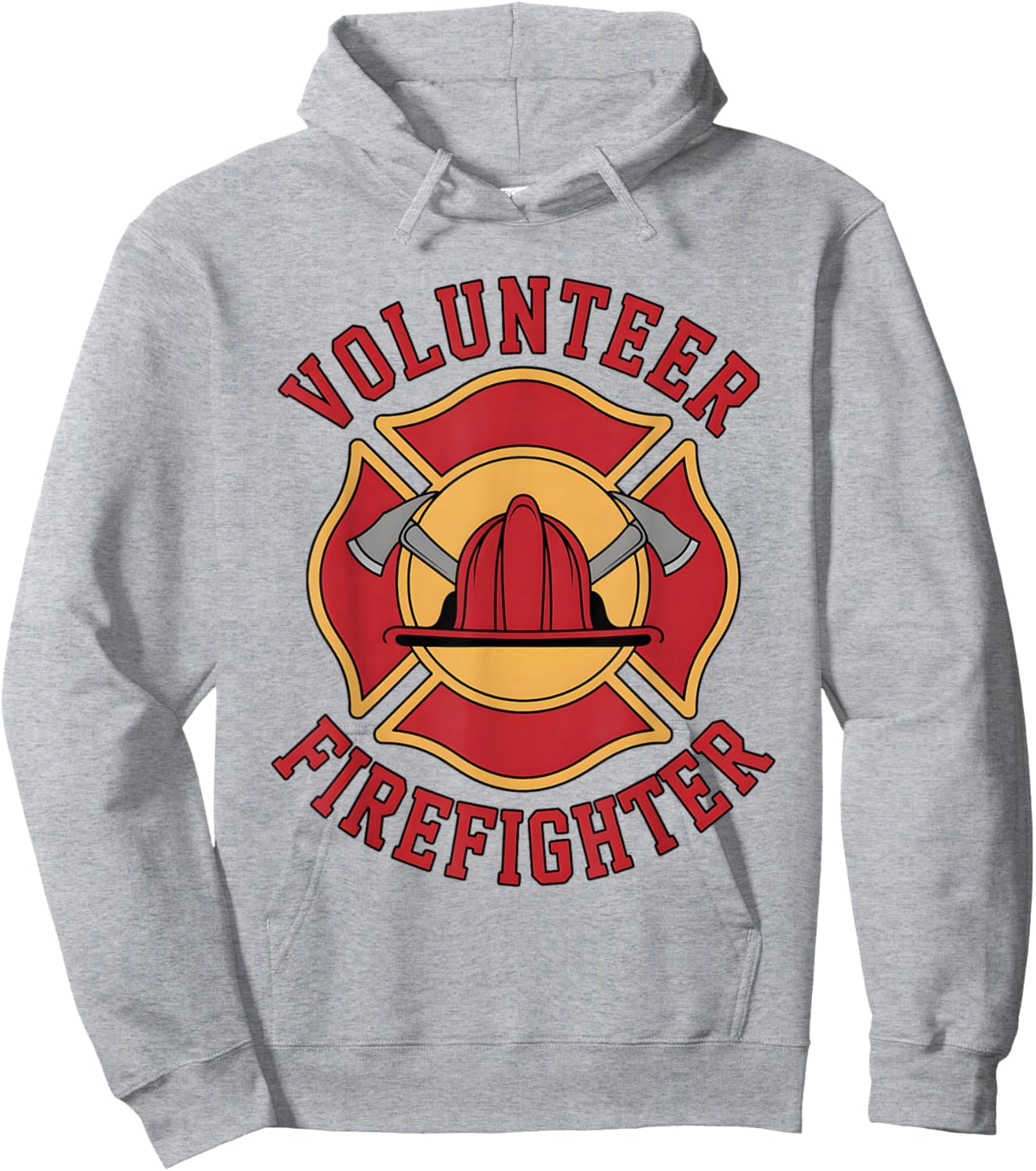 Volunteer Firefighter Proud Rescue Design Hoodie - Hoodie | Ash