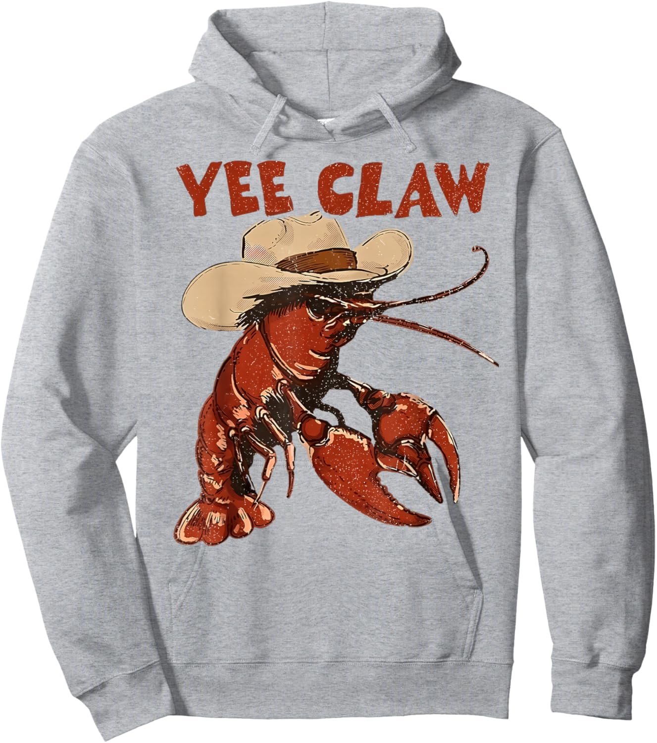 Yee Claw Lobster Cowboy Western Beach Amalfi Coast Trip Hoodie - Hoodie | Ash