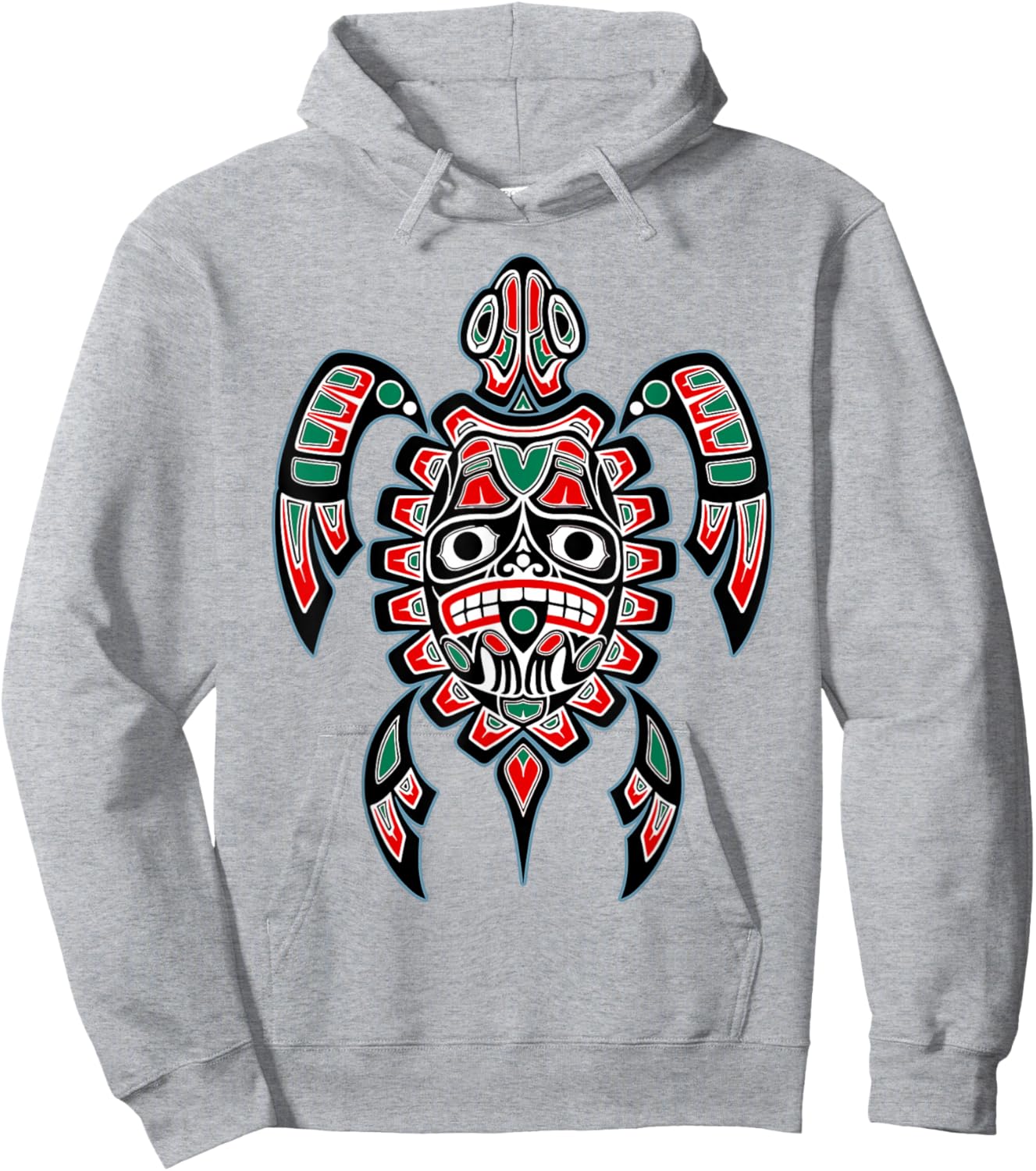 Turtle Haida Native American Indian Pride Tlingit Men Women Hoodie - Hoodie | Ash
