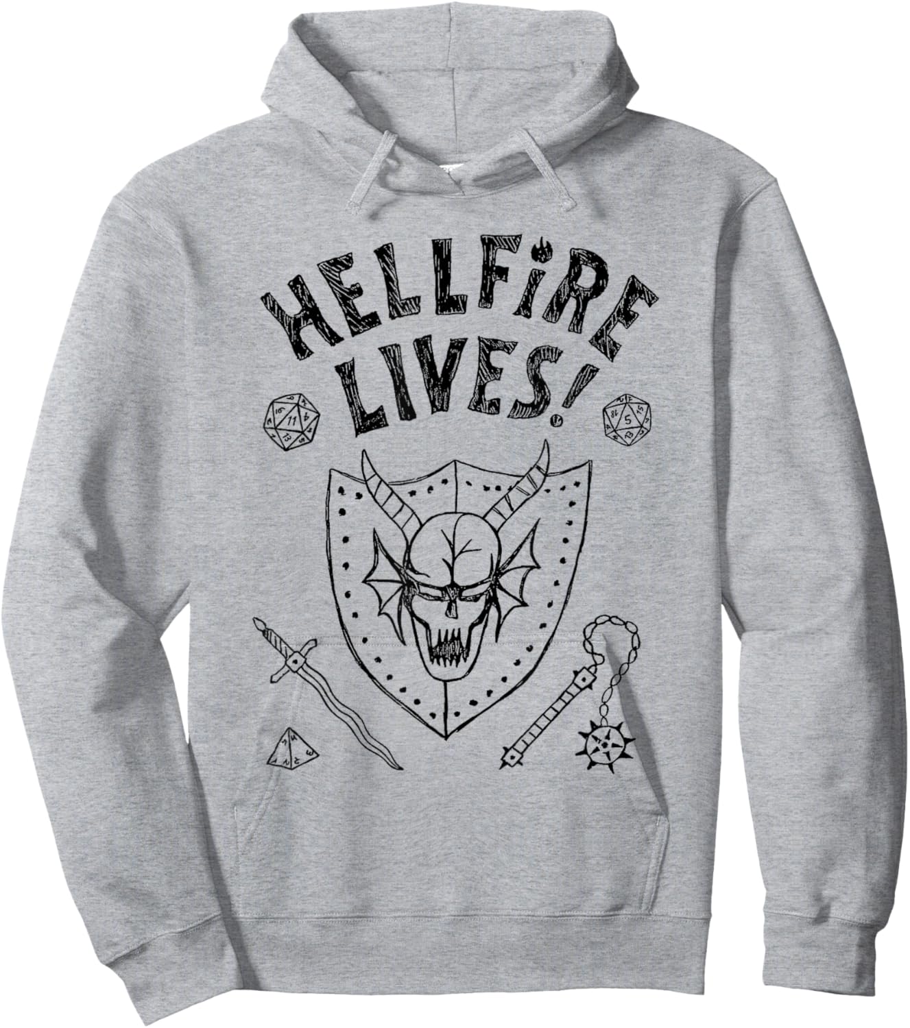 Stranger Things Hellfire Lives! Hoodie - Hoodie | Ash
