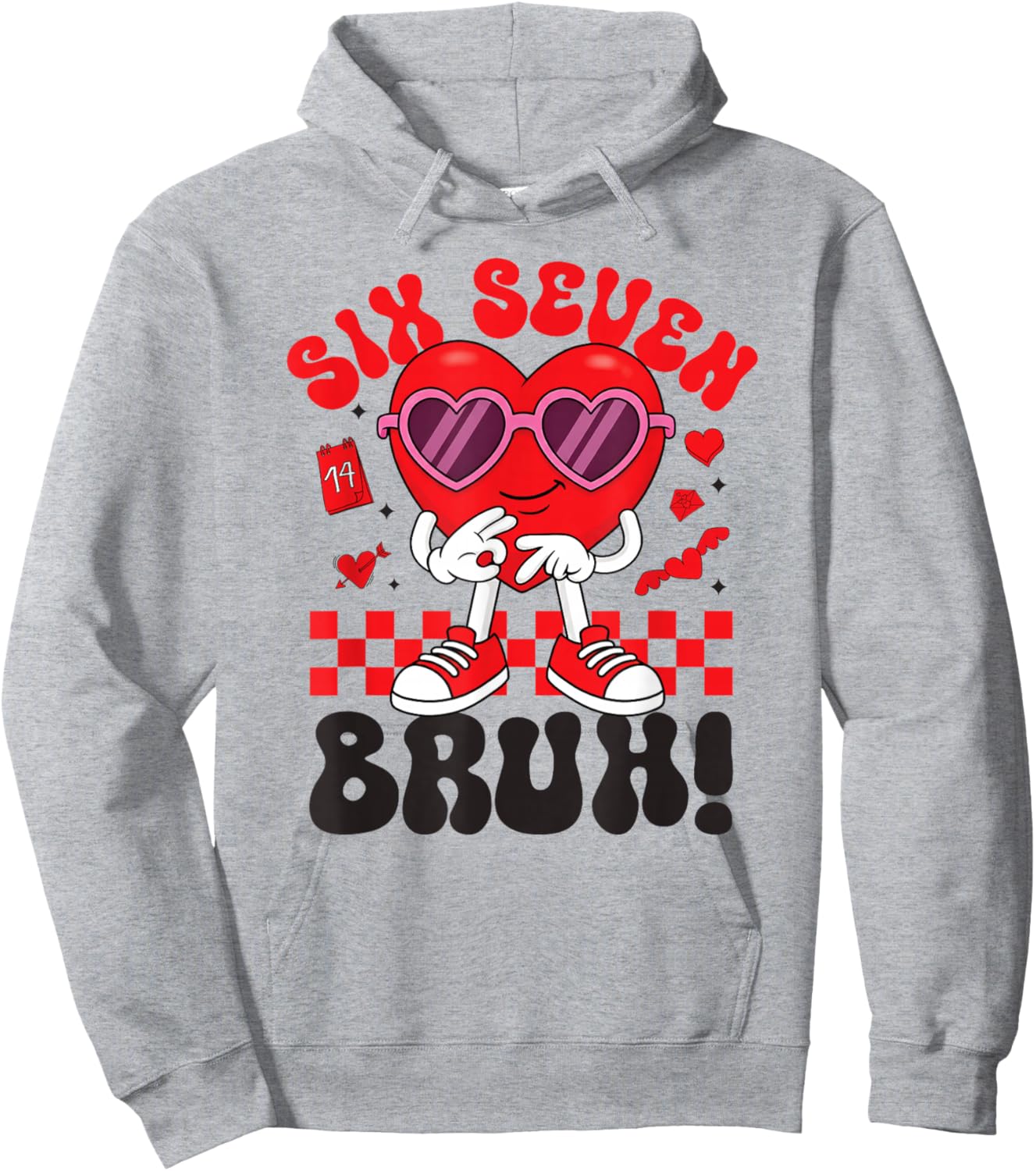 67 Six Seven 6-7 Sweet Italian Brainrot Kids Meme Shirt Hoodie - Hoodie | Ash