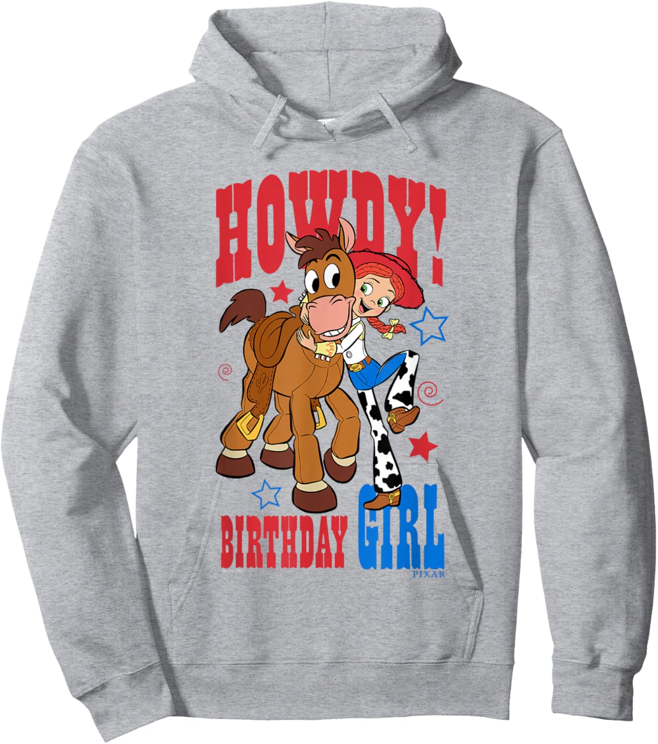 Disney Pixar Toy Story Jessie Bullseye Birthday Girl Howdy Hoodie - Hoodie | Ash