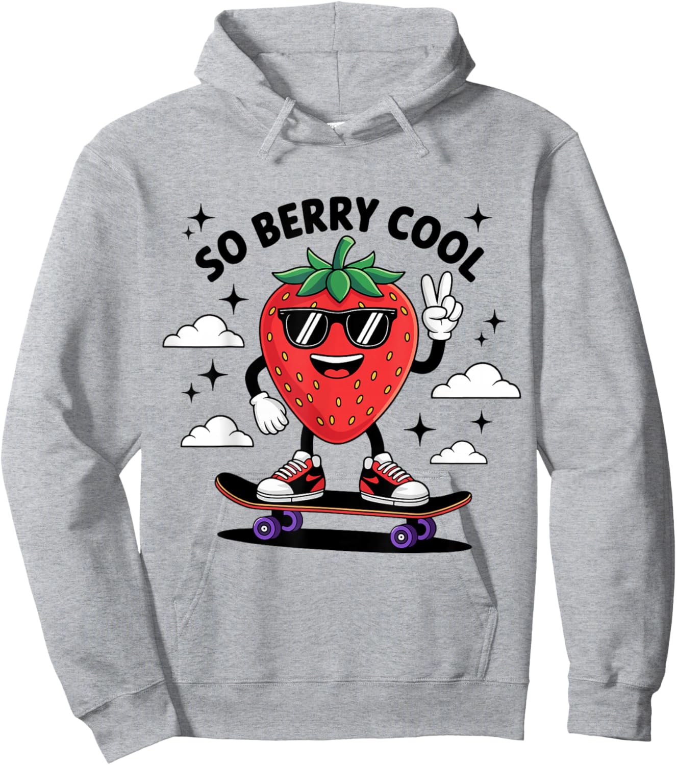 So Berry Cool Strawberry Season 2025 Hoodie - Hoodie | Ash