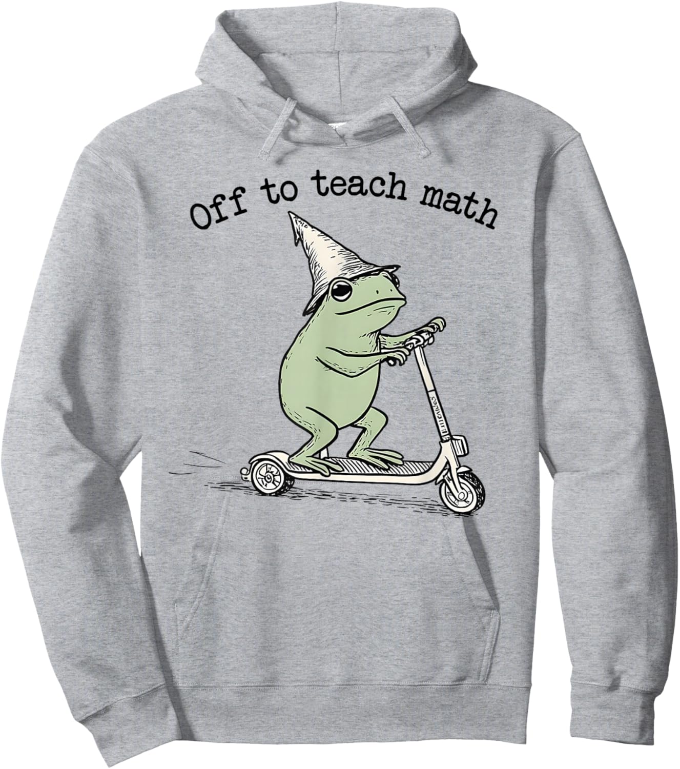 Off to Teach Math Funny Back School Teacher Algebra Meme Hoodie - Hoodie | Ash