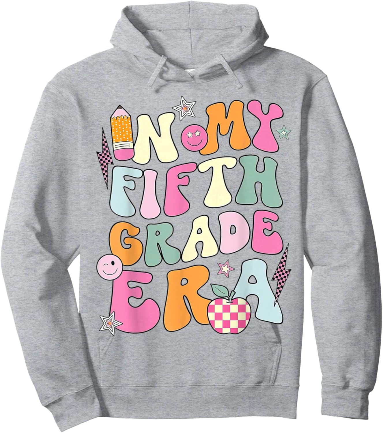 In My Fifth Grade Era 5th Grade Girl Teacher Back to School Hoodie - Hoodie | Ash