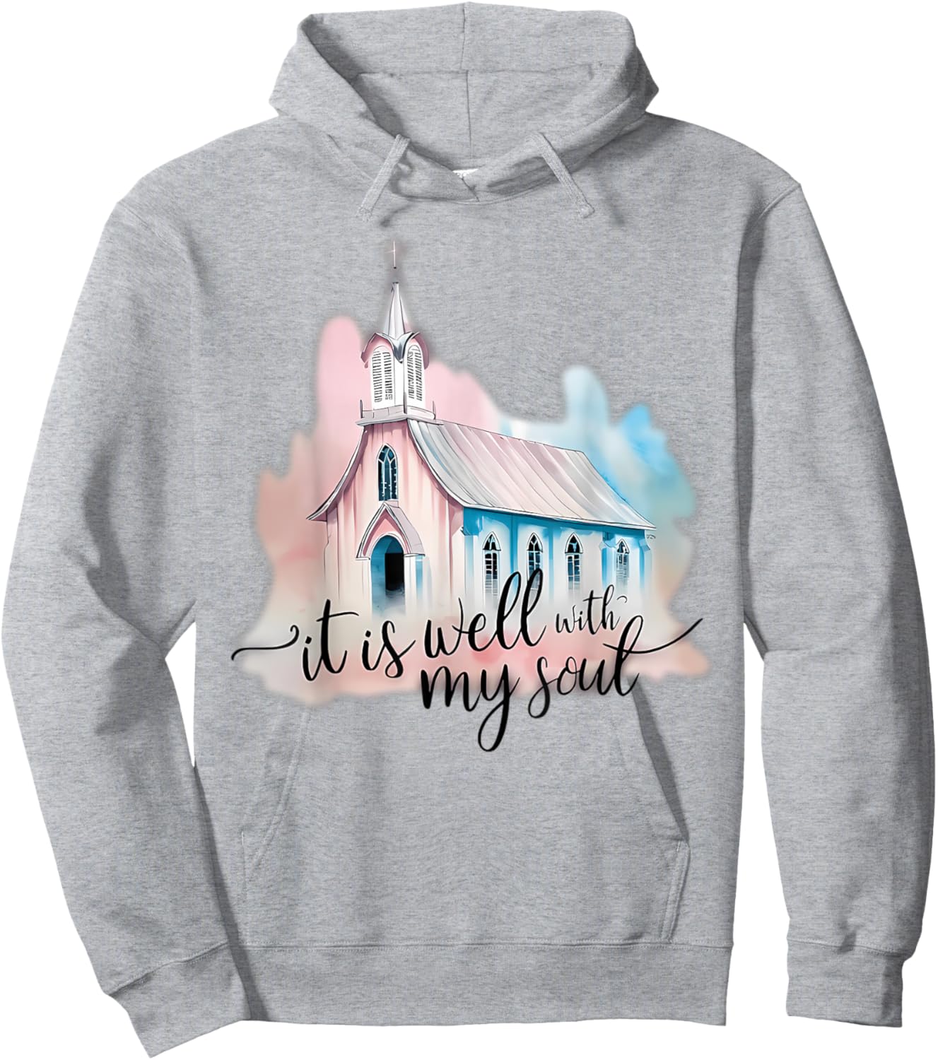 It Is Well With My Soul Church Christian Jesus Hoodie - Hoodie | Ash