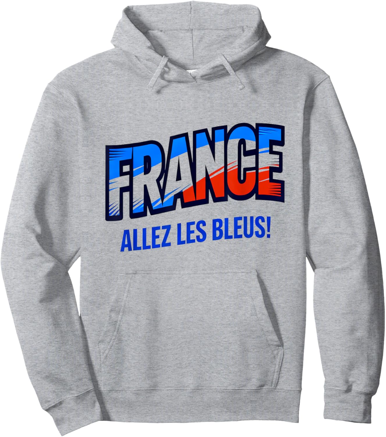 Soccer Fan Shirt 2026 France Allez Les Bleus Hoodie - Hoodie | Ash