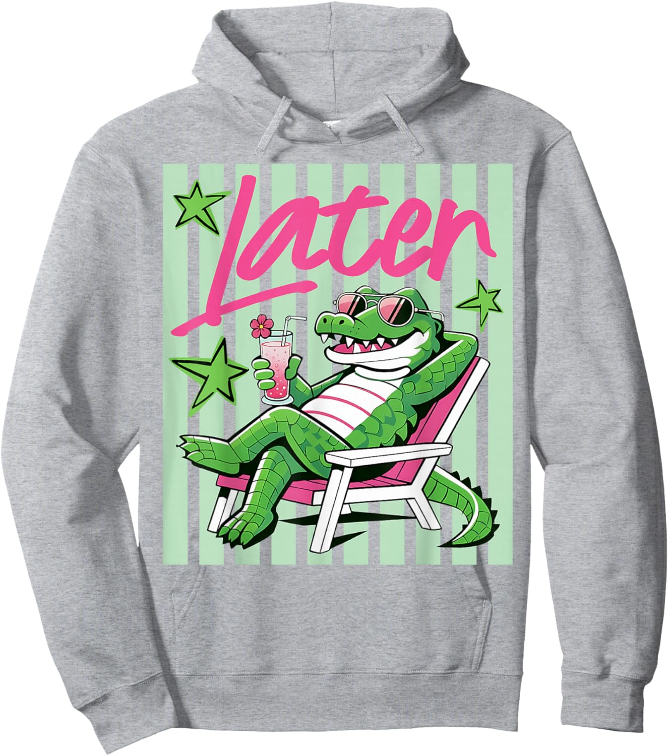 Alligator Later Gator Teacher Kids Summer Last Day of School Hoodie - Hoodie | Ash
