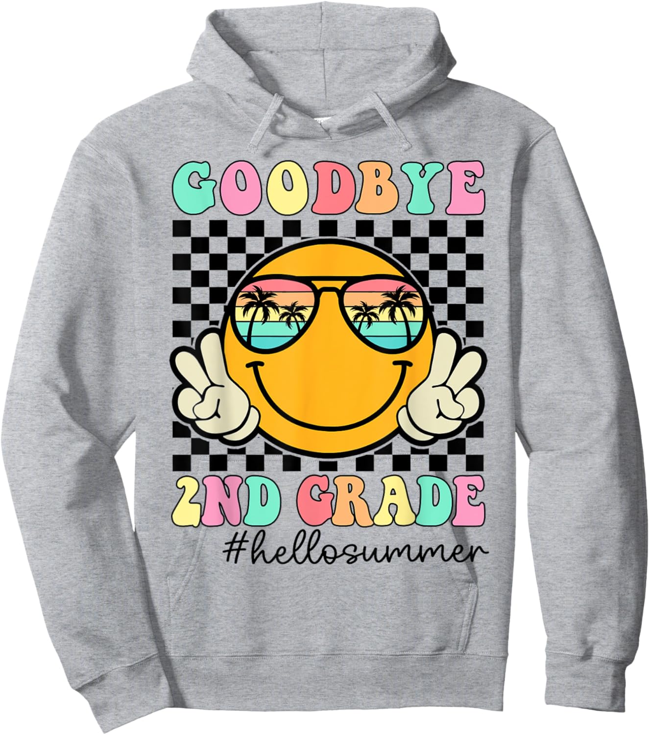 Goodbye 2nd Grade Graduation Class Of 2024 Hello Summer Men Women Girls Kids Hoodie - Hoodie | Ash
