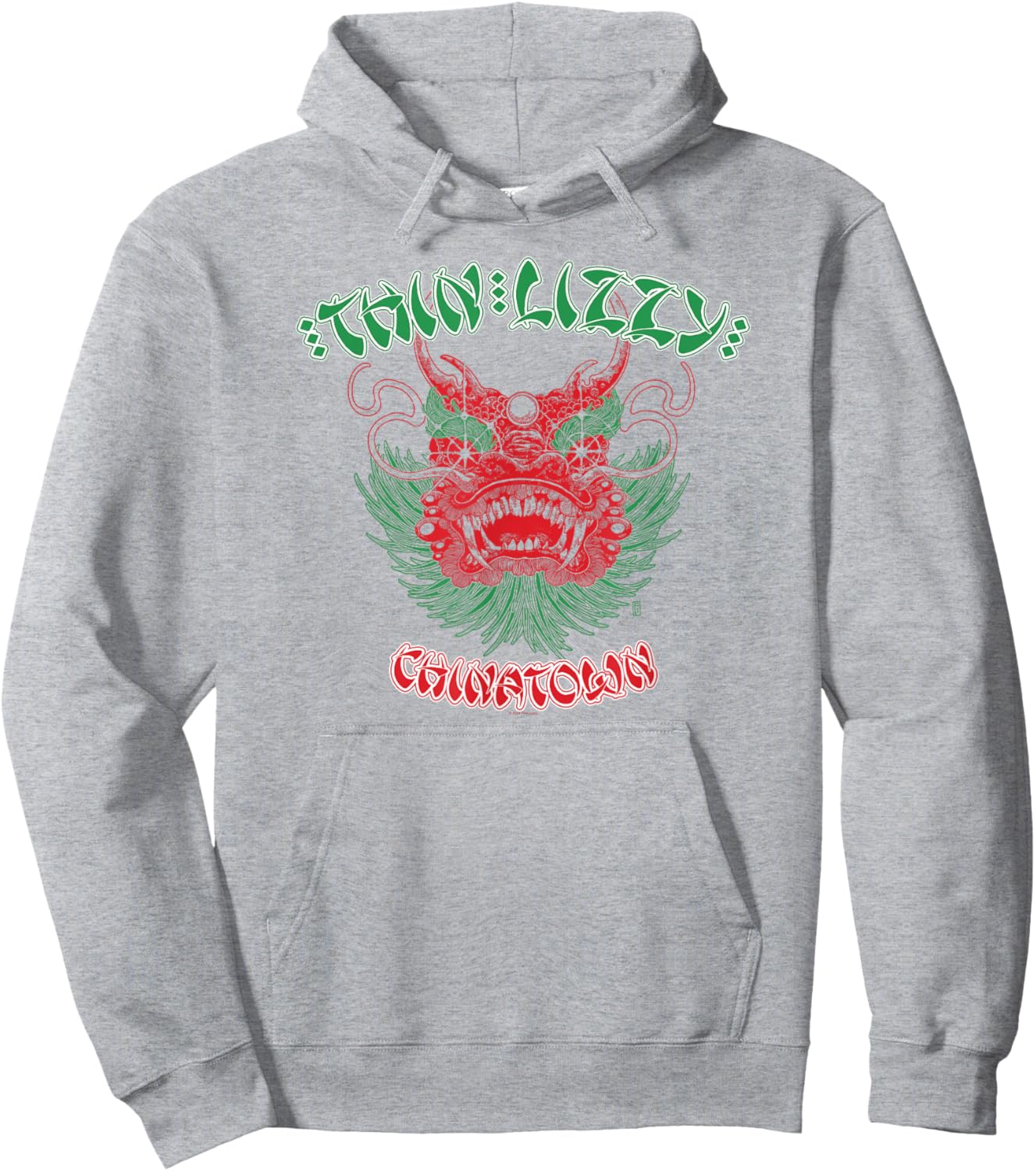 Thin Lizzy – Dragon Head Hoodie - Hoodie | Ash