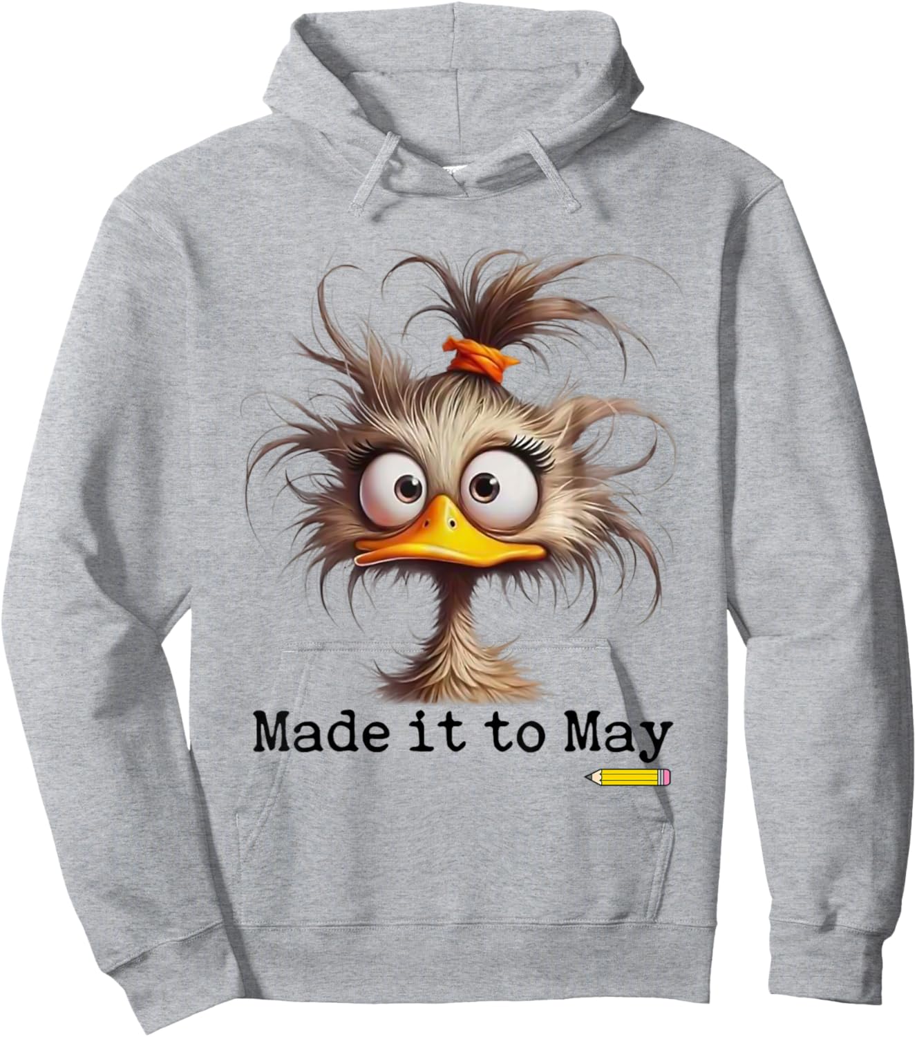 Funny Duck Made it to May Teacher Hoodie - Hoodie | Ash