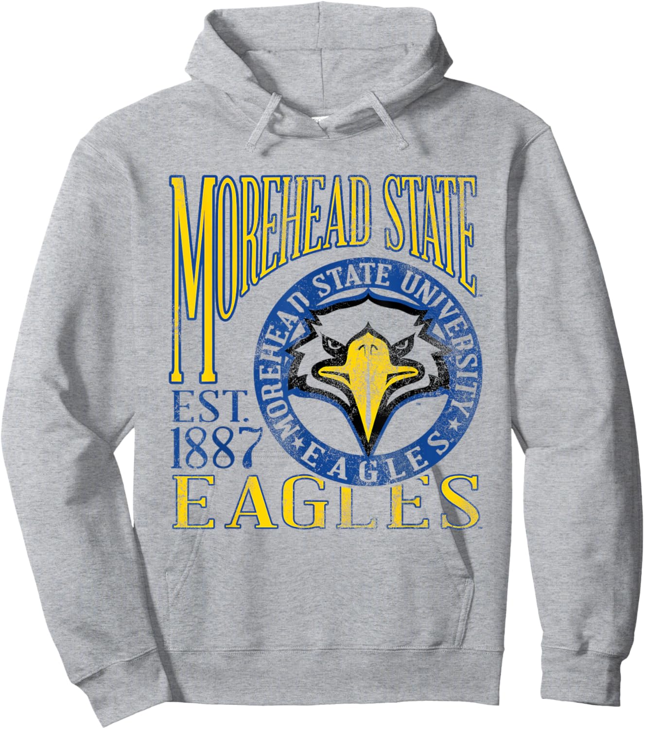Morehead State Eagles Vintage Dibs White Officially Licensed Hoodie - Hoodie | Ash