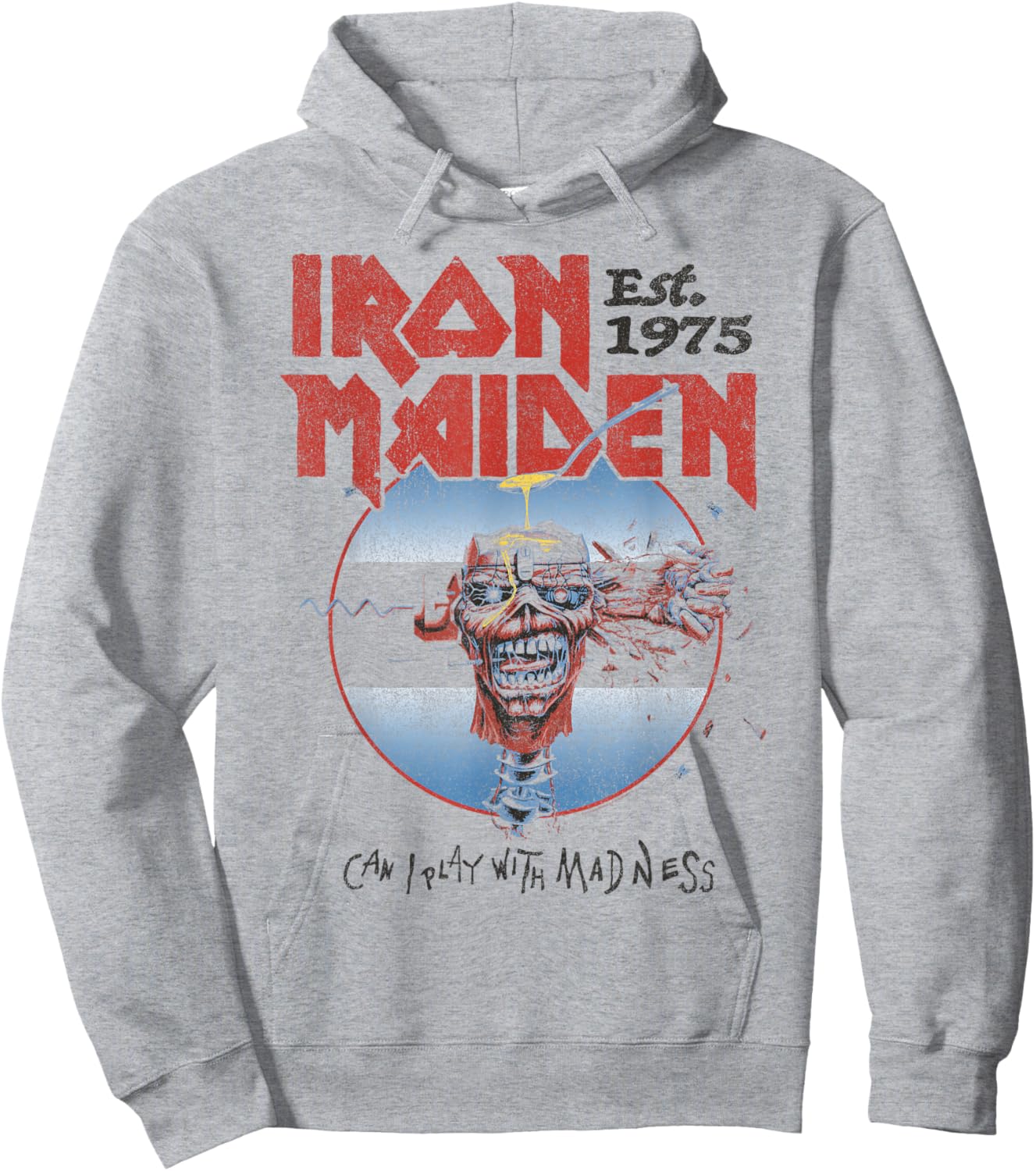 Iron Maiden - Can I Play with Madness White Hoodie - Hoodie | Ash