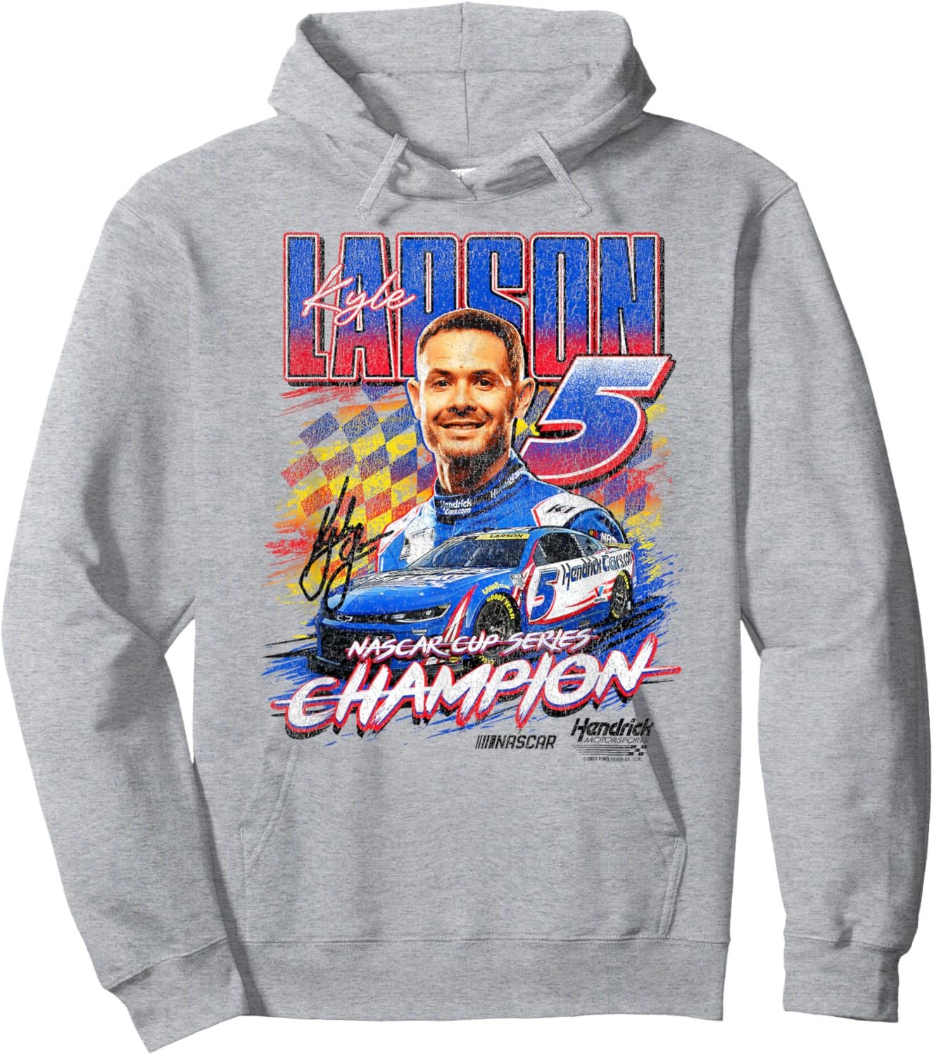Hendrick Motorsports Kyle Larson Nascar Cup Series Champion Hoodie - Hoodie | Ash