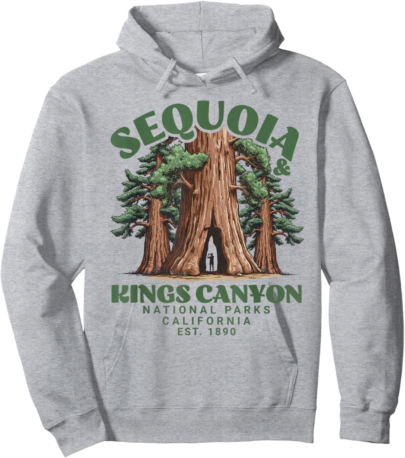 Sequoia Kings Canyon National Parks Hoodie - Hoodie | Ash