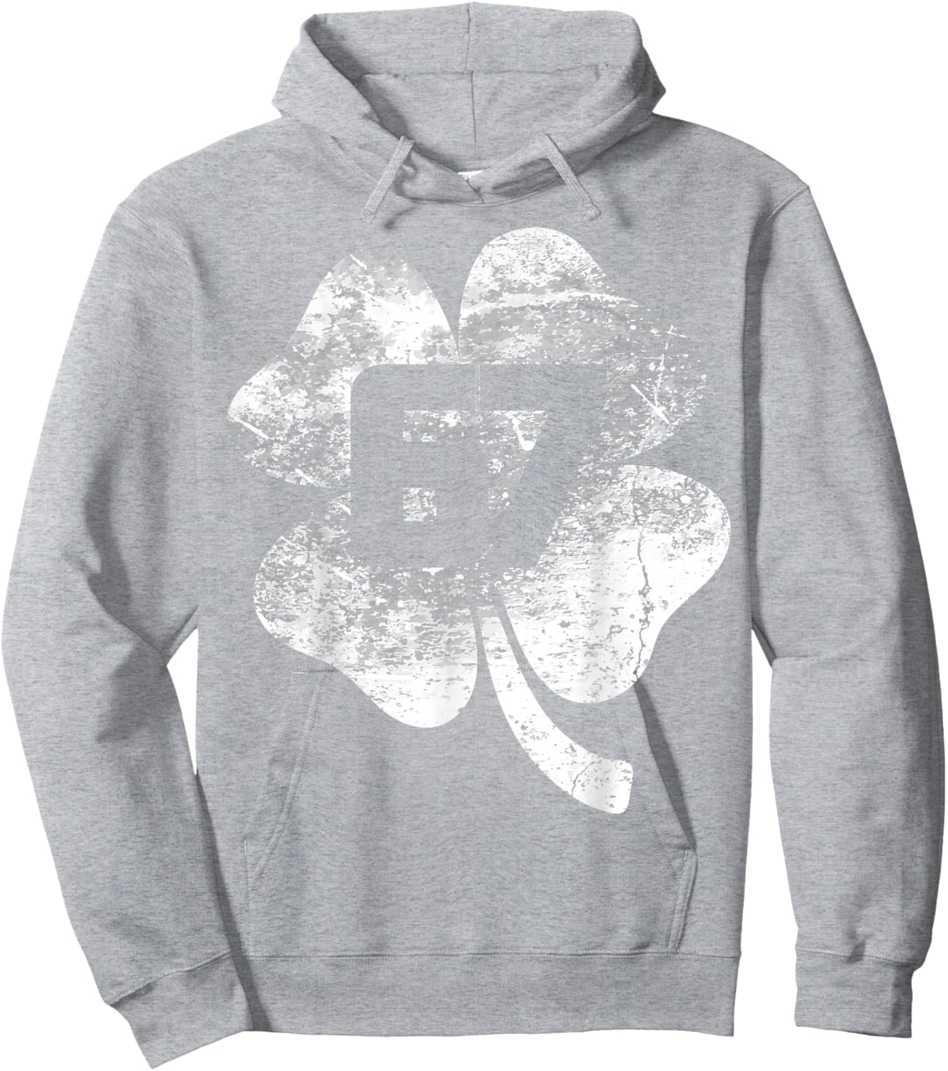 Lucky 67 Clover Green Shamrock St Patrick Vintage Design Hoodie - Hoodie | Ash