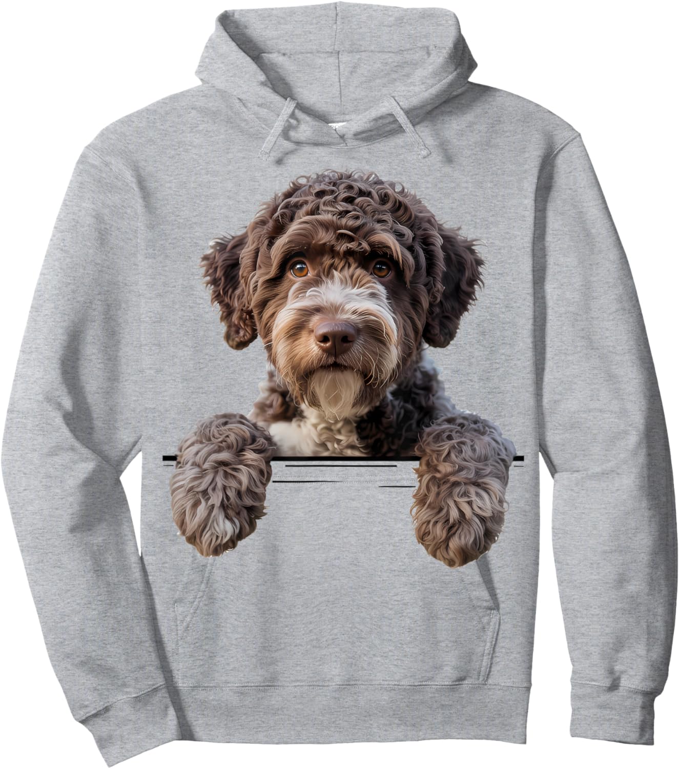 Lagotto Romagnolo Dog Italian Truffle Hoodie - Hoodie | Ash